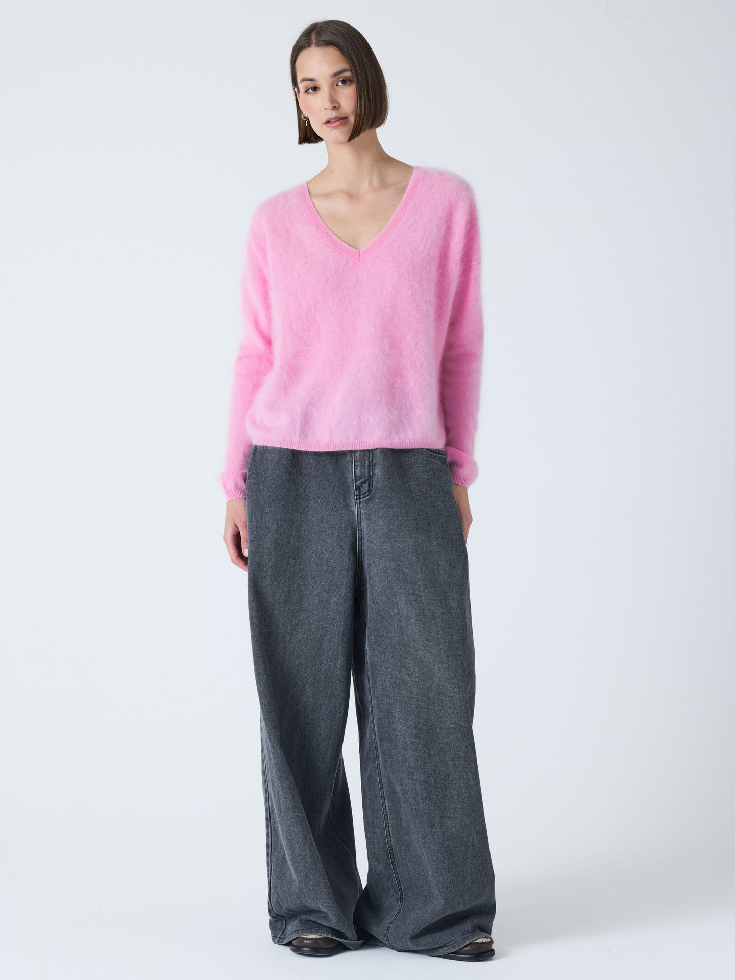 soeli - Pullover aus gebürstetem Kaschmir - bubble gum