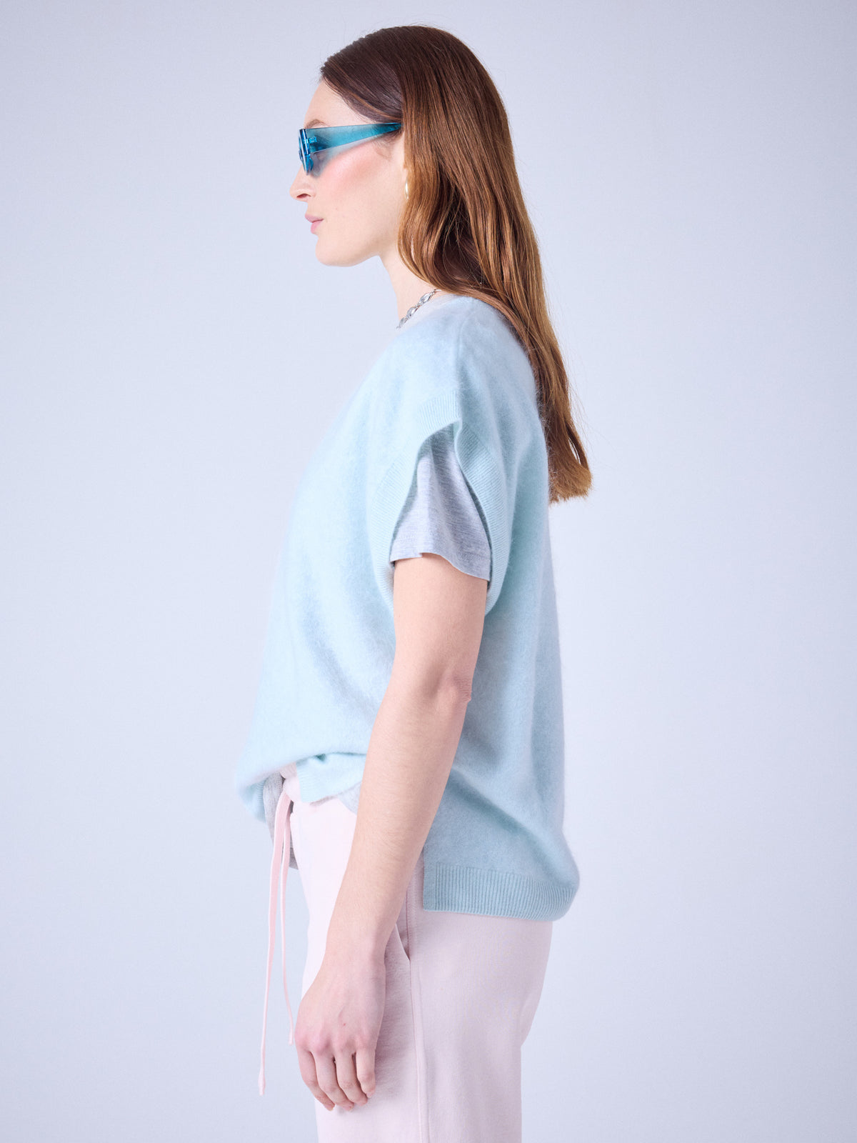 selena - pull en cachemire brossé - jade