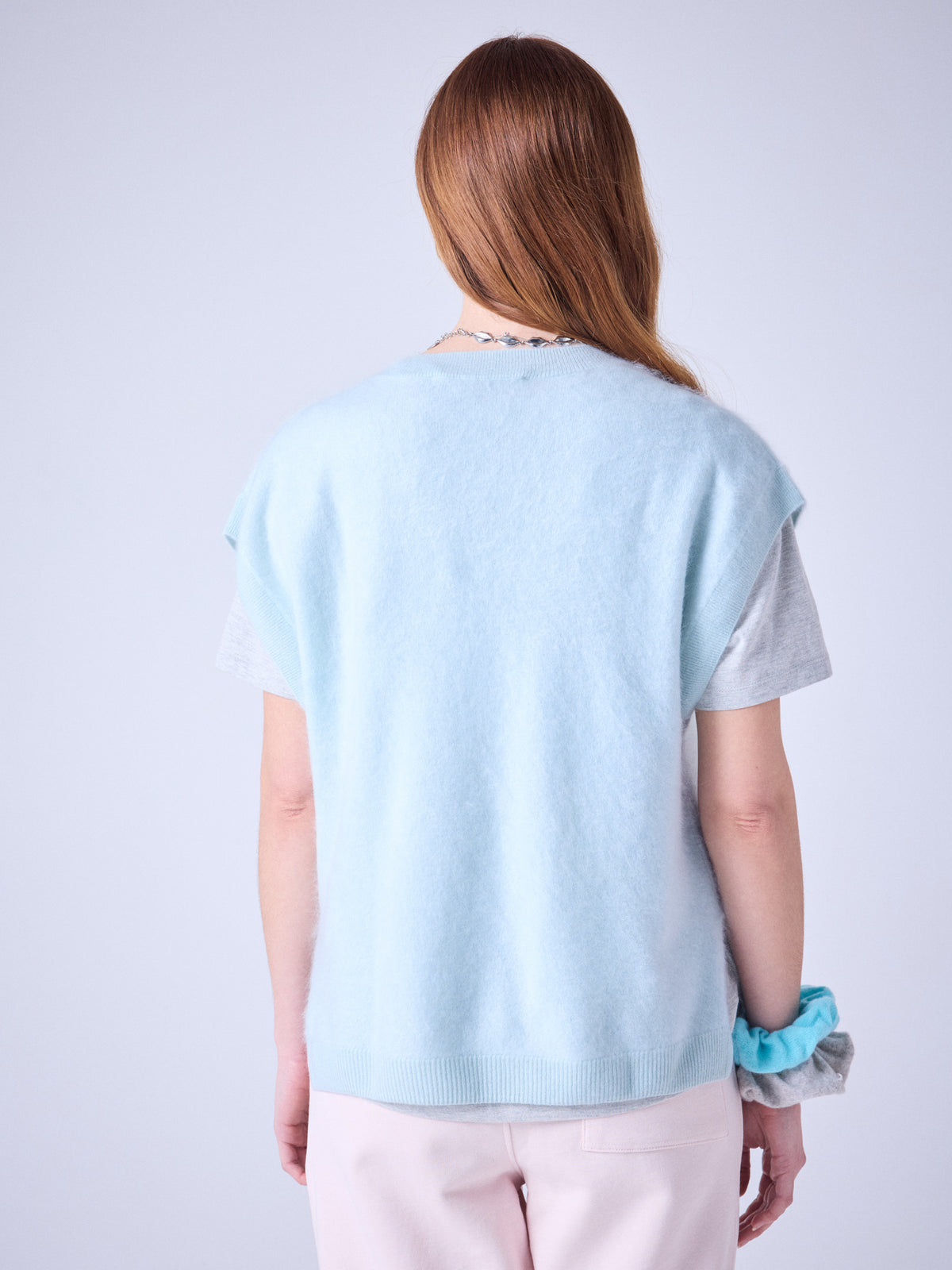 selena - pull en cachemire brossé - jade