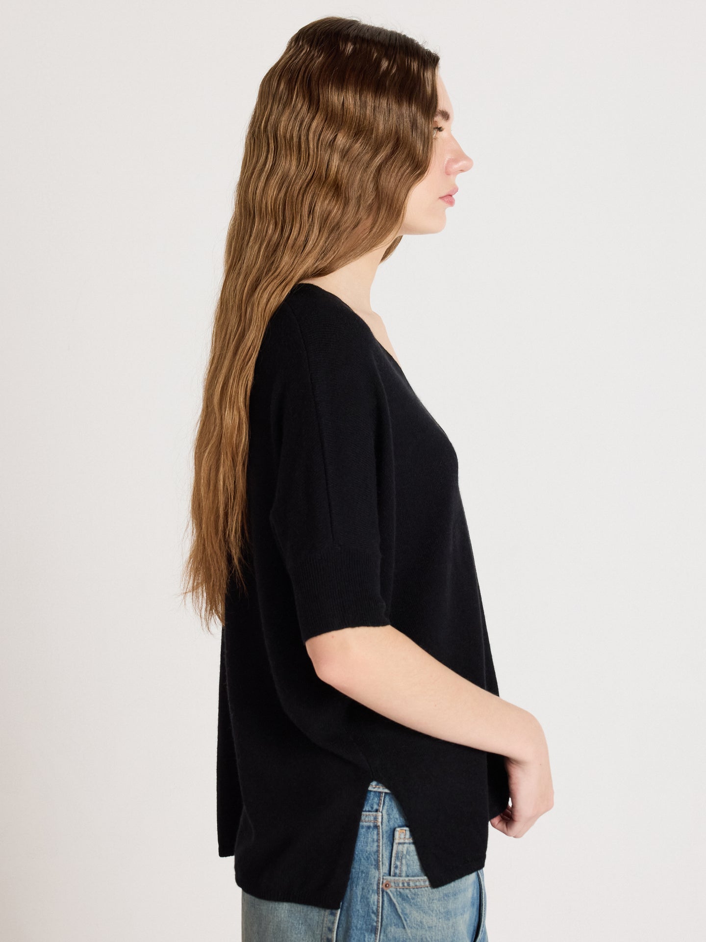 ponchotrui kate - kasjmier - black
