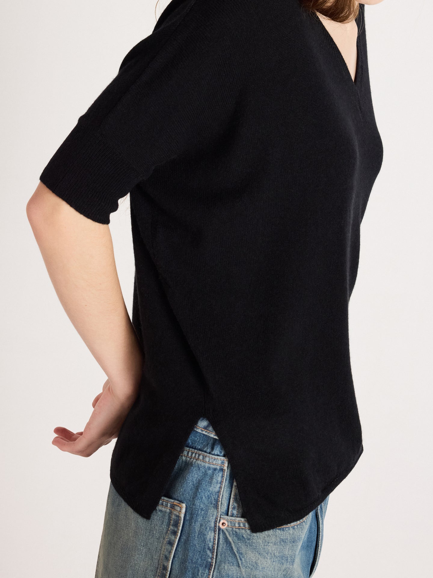 ponchotrui kate - kasjmier - black