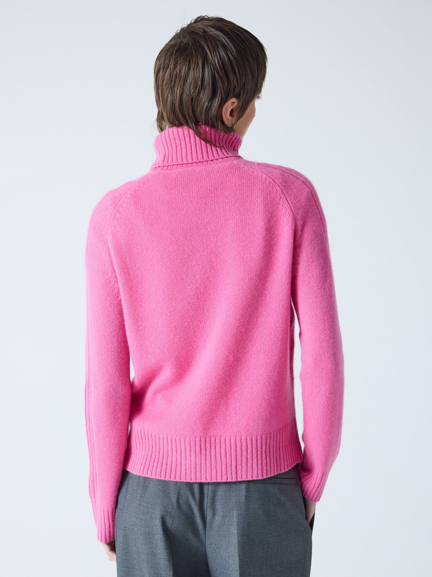 Sylviana - Rollkragenpullover aus 100 % Kaschmir - candy