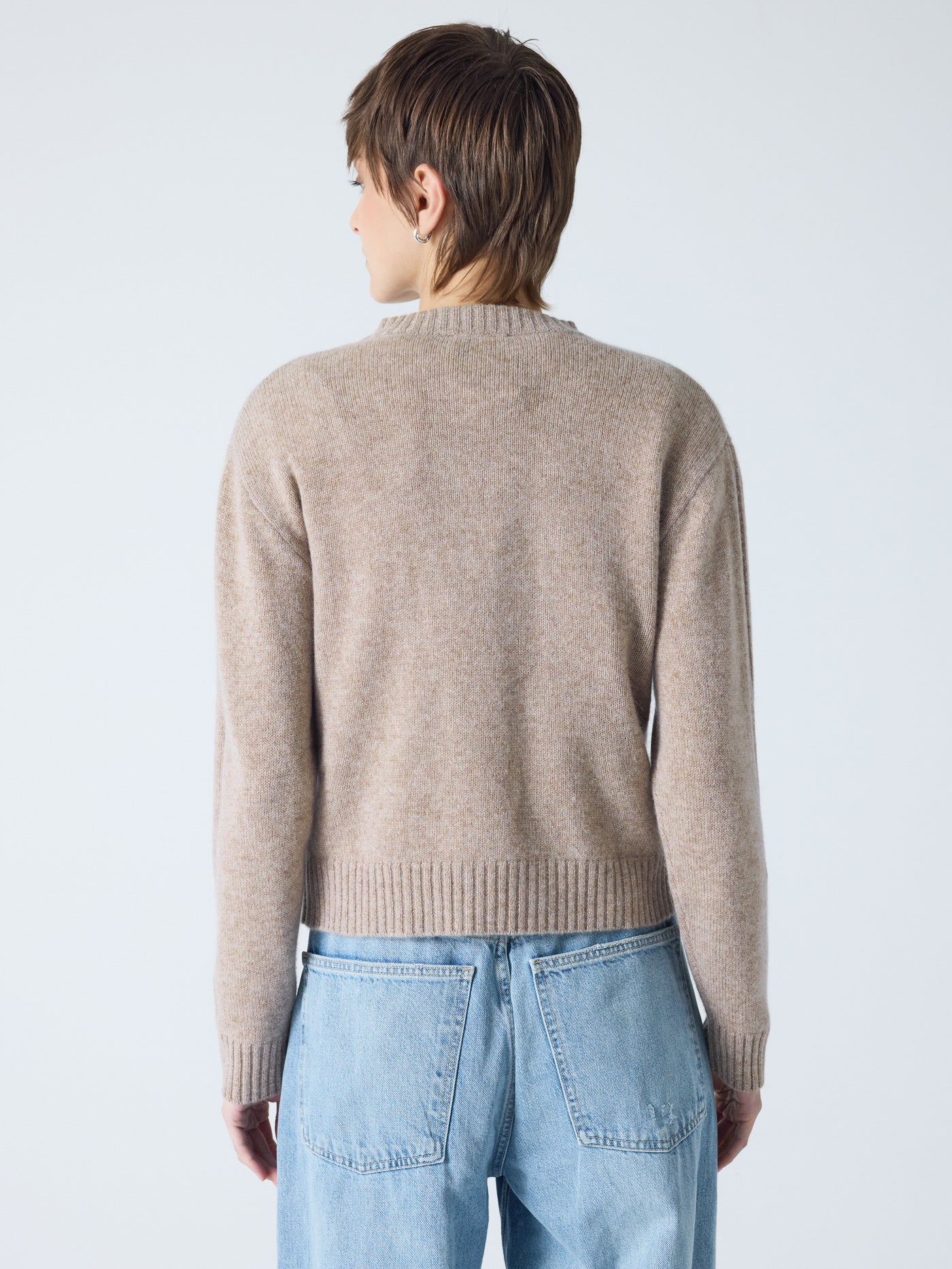 Rita - 100% cashmere cardigan - chestnut