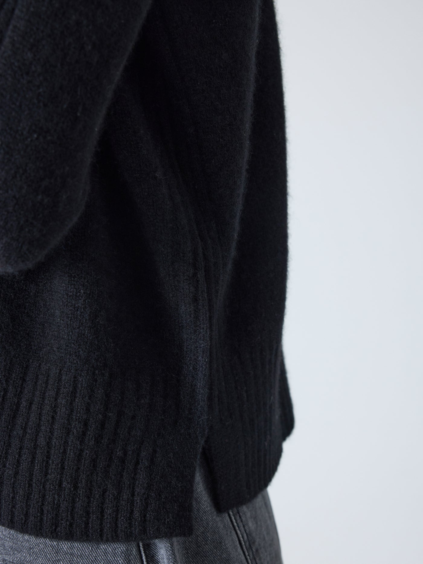 Candace - Abnehmbarer Rollkragenpullover - black