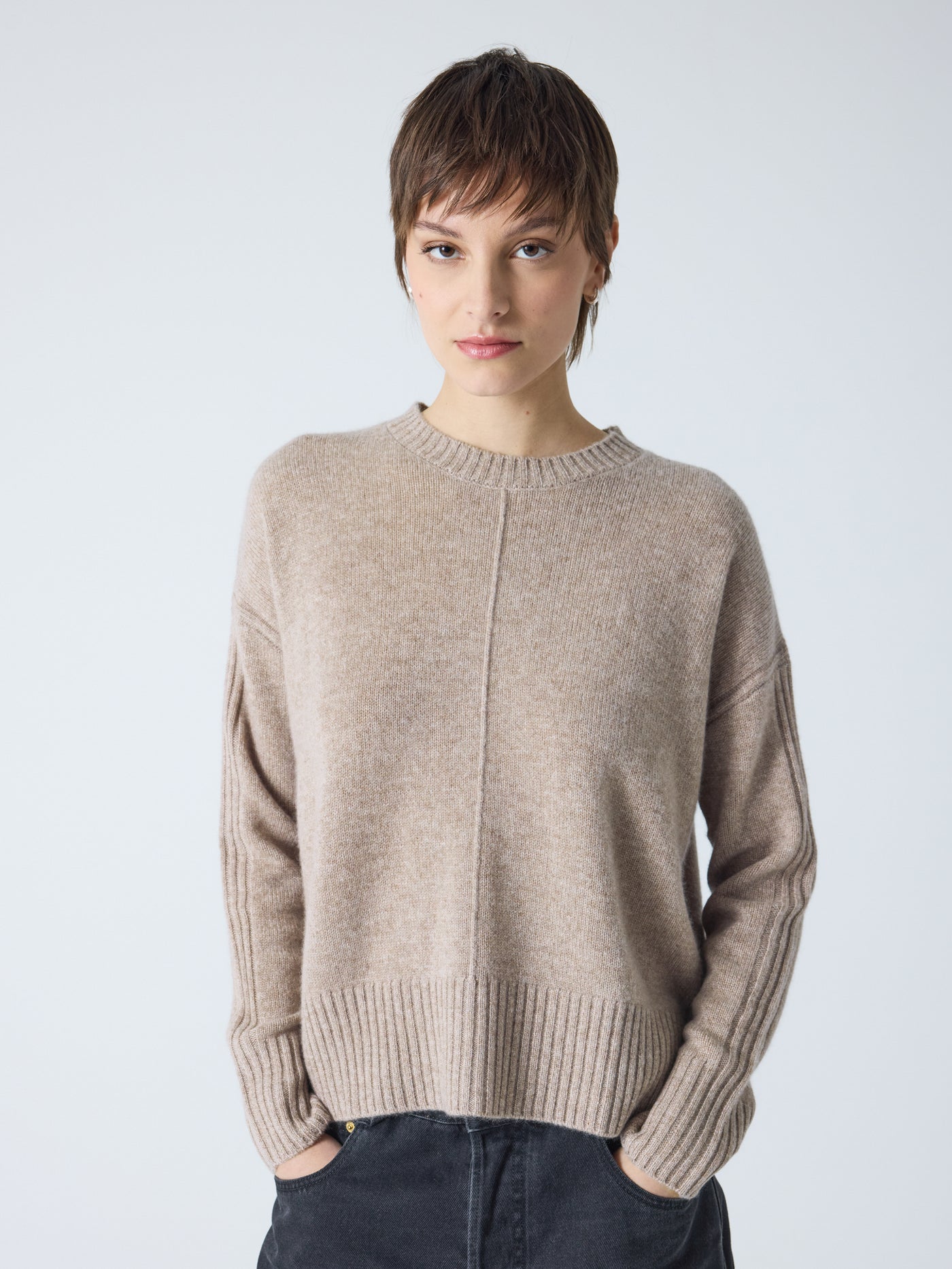 Candace - Abnehmbarer Rollkragenpullover - Chestnut
