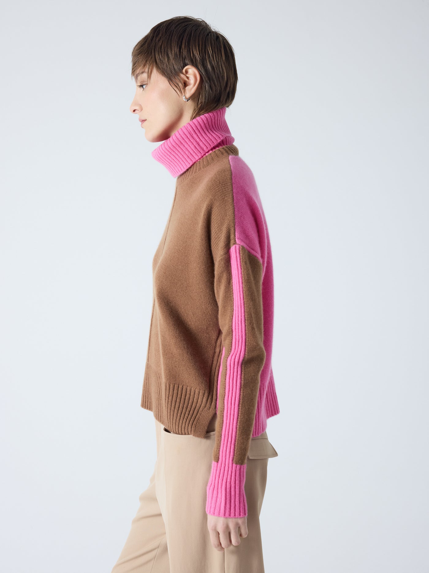 Candace - Abnehmbarer Rollkragenpullover - mocha