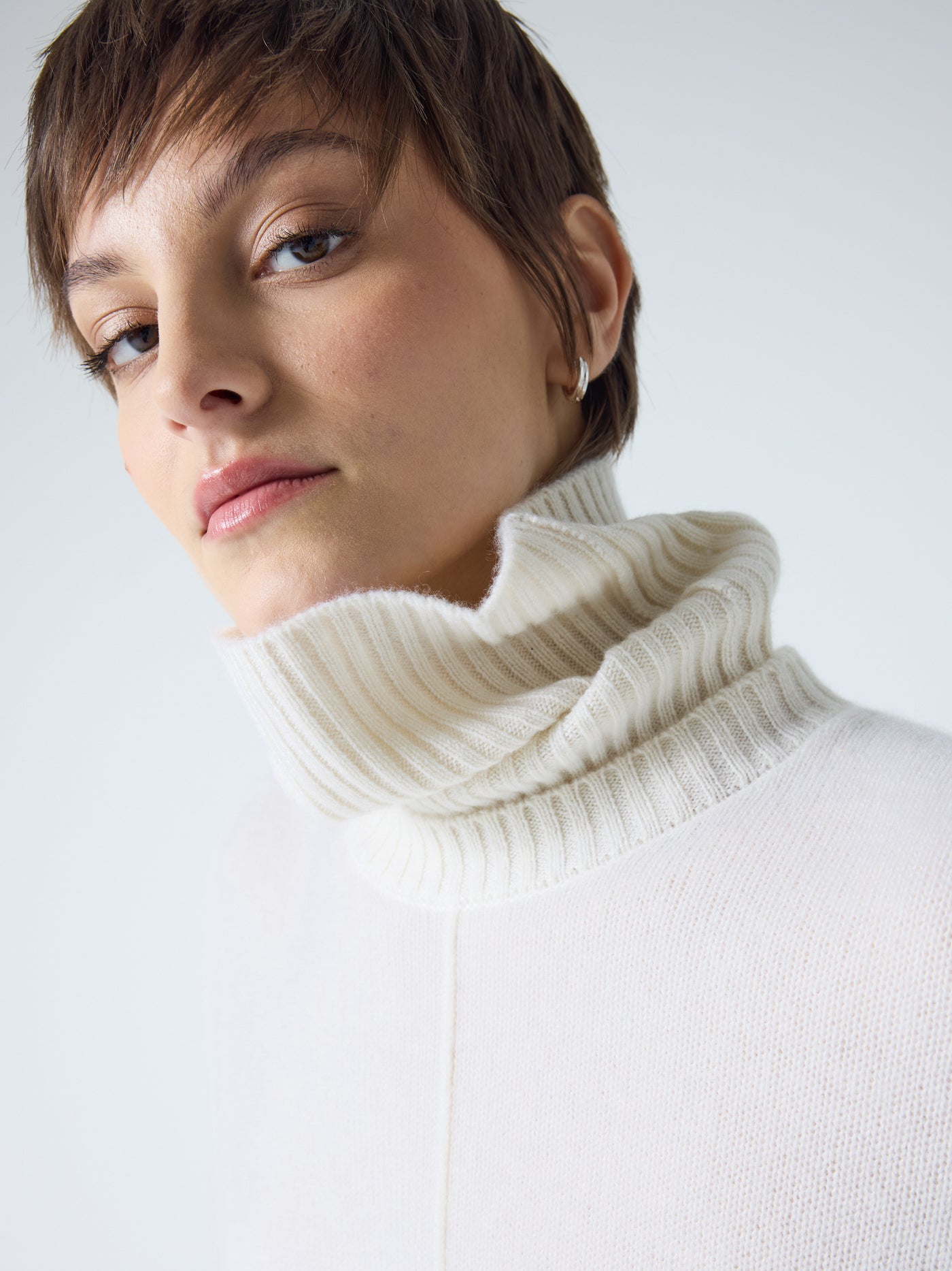 Candace - Abnehmbarer Rollkragenpullover - cream