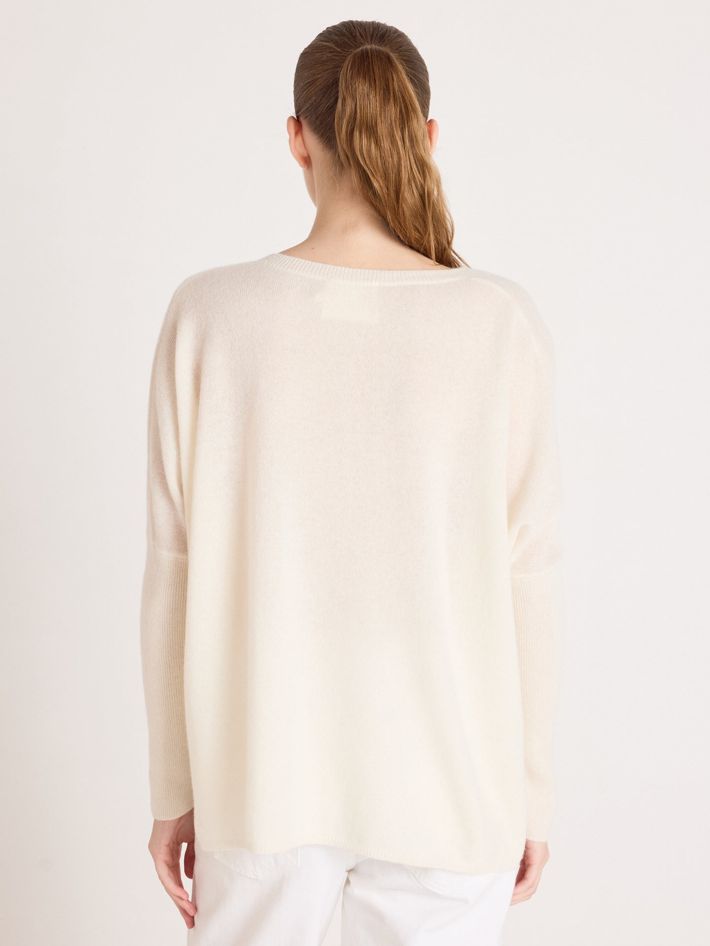 Ponchopullover camille - Kaschmir - cream