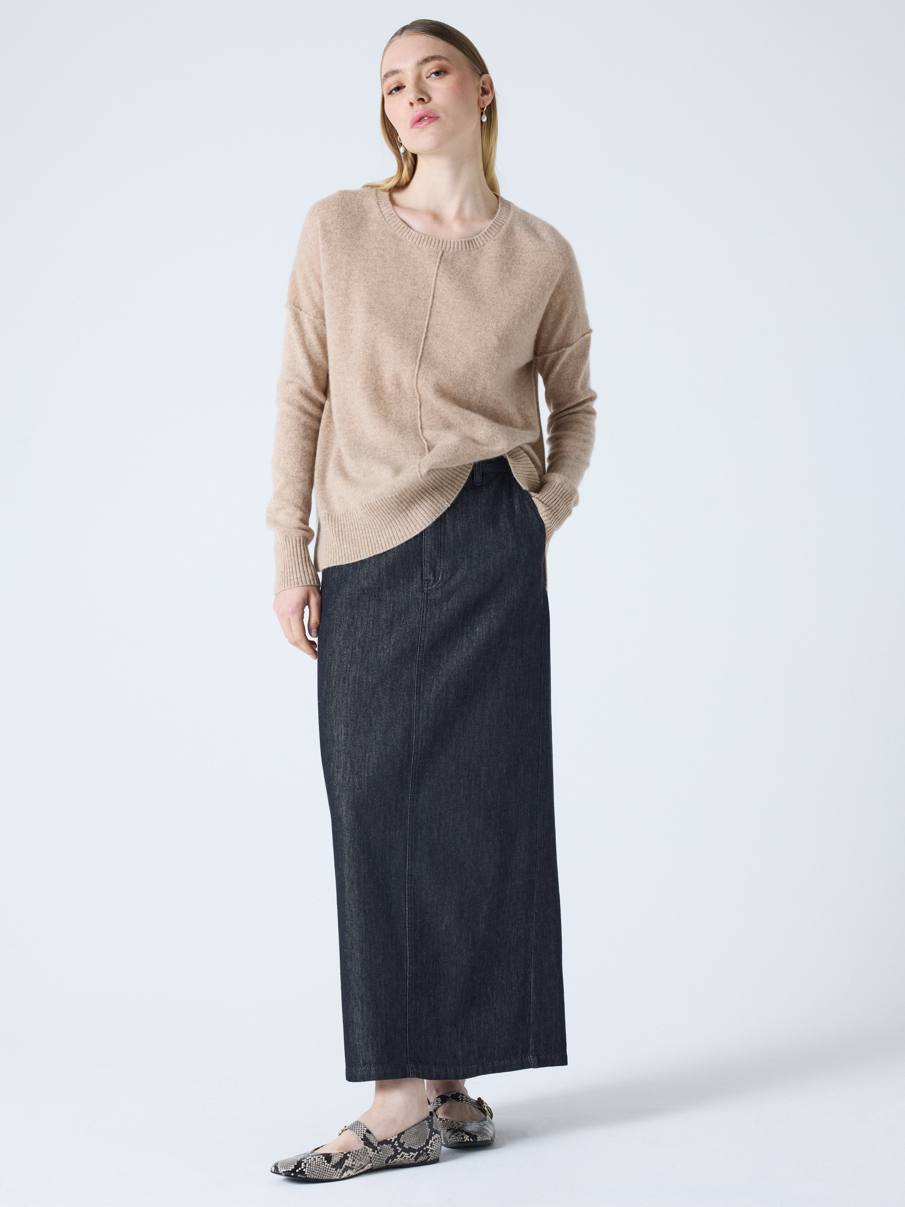 kenza - Oversized trui van kasjmier - chestnut | Absolut Cashmere