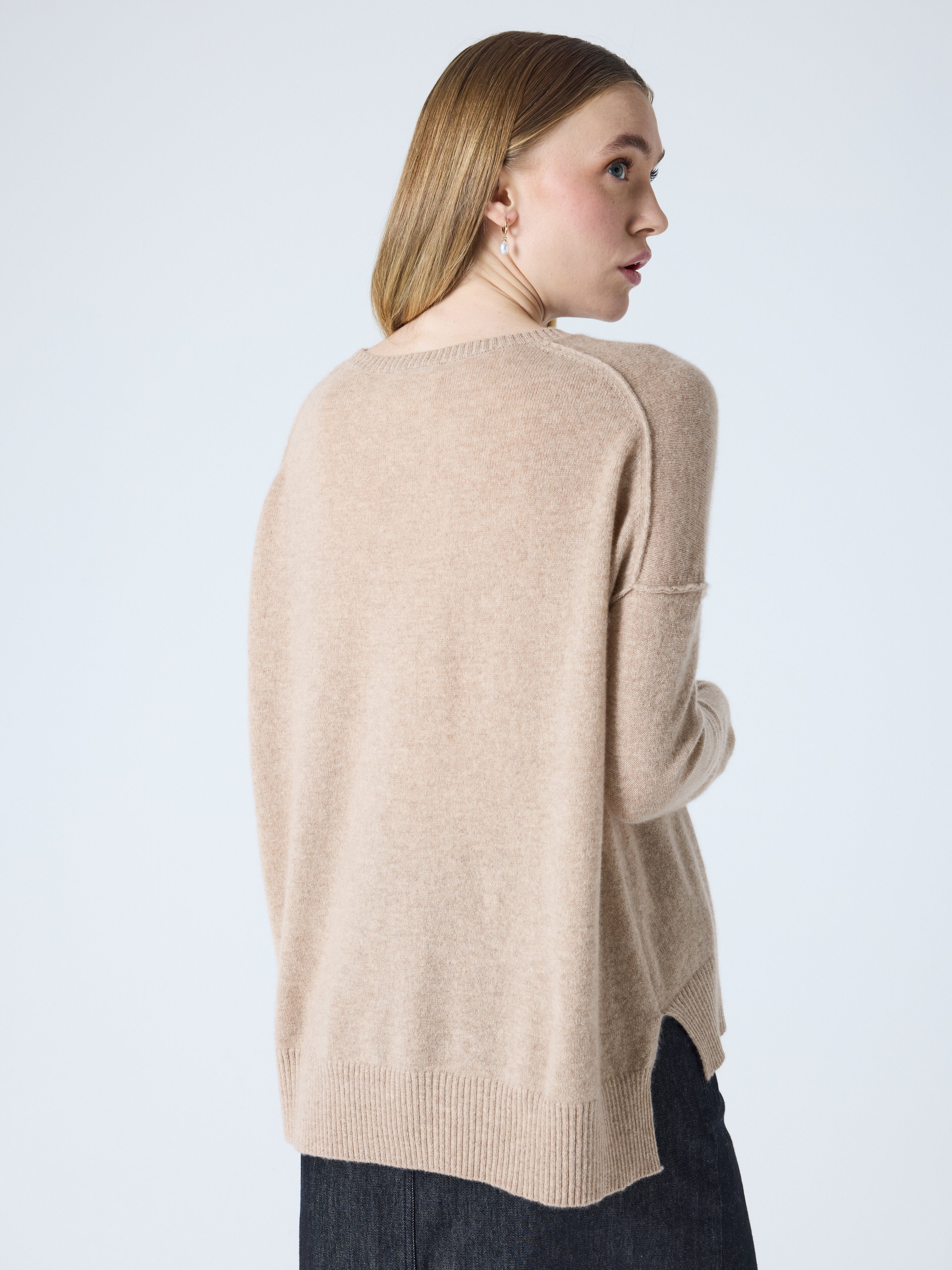 kenza - Oversized cashmere sweater - chestnut | Absolut Cashmere