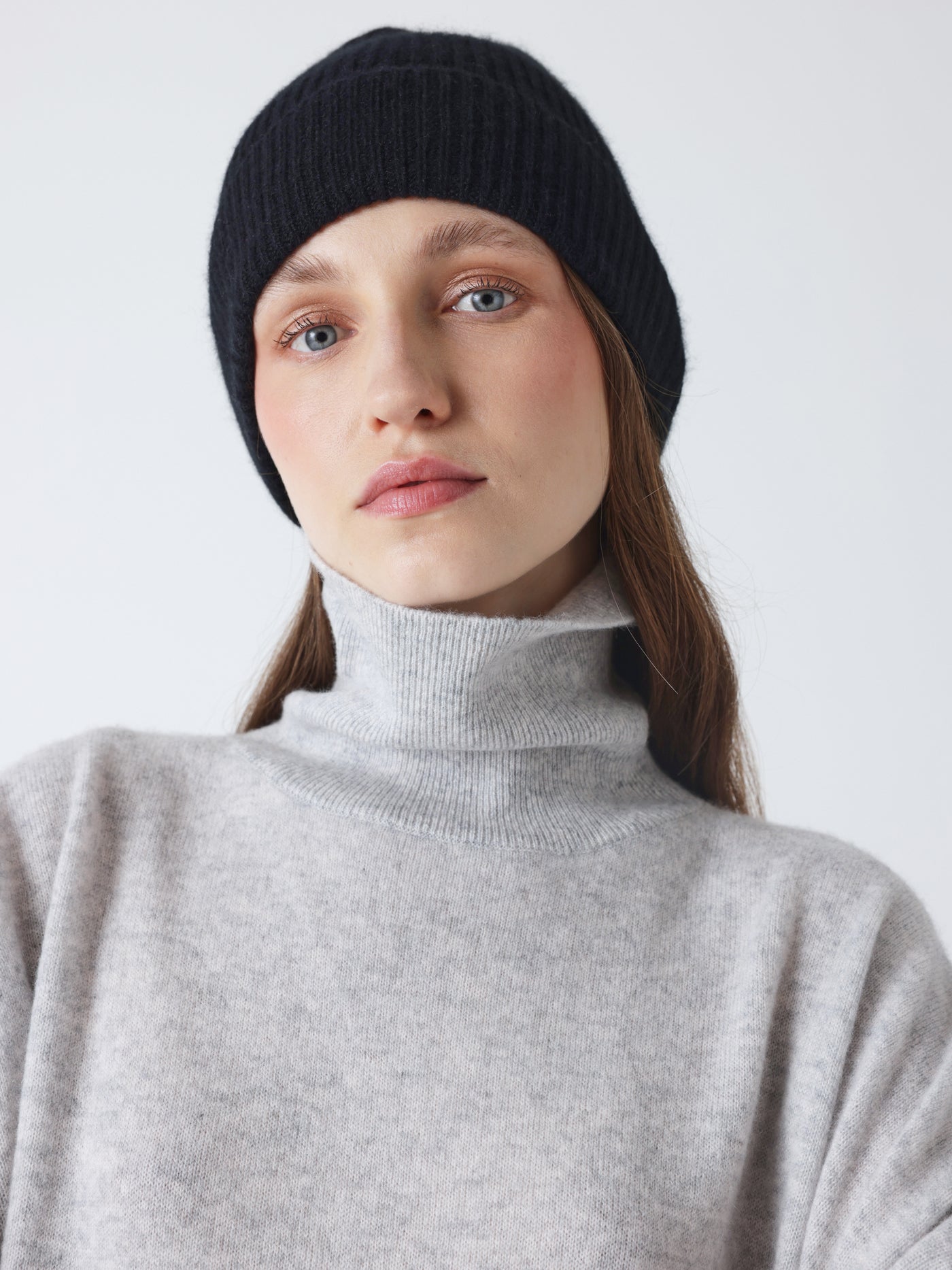 maeve - Bonnet 100% cachemire - black