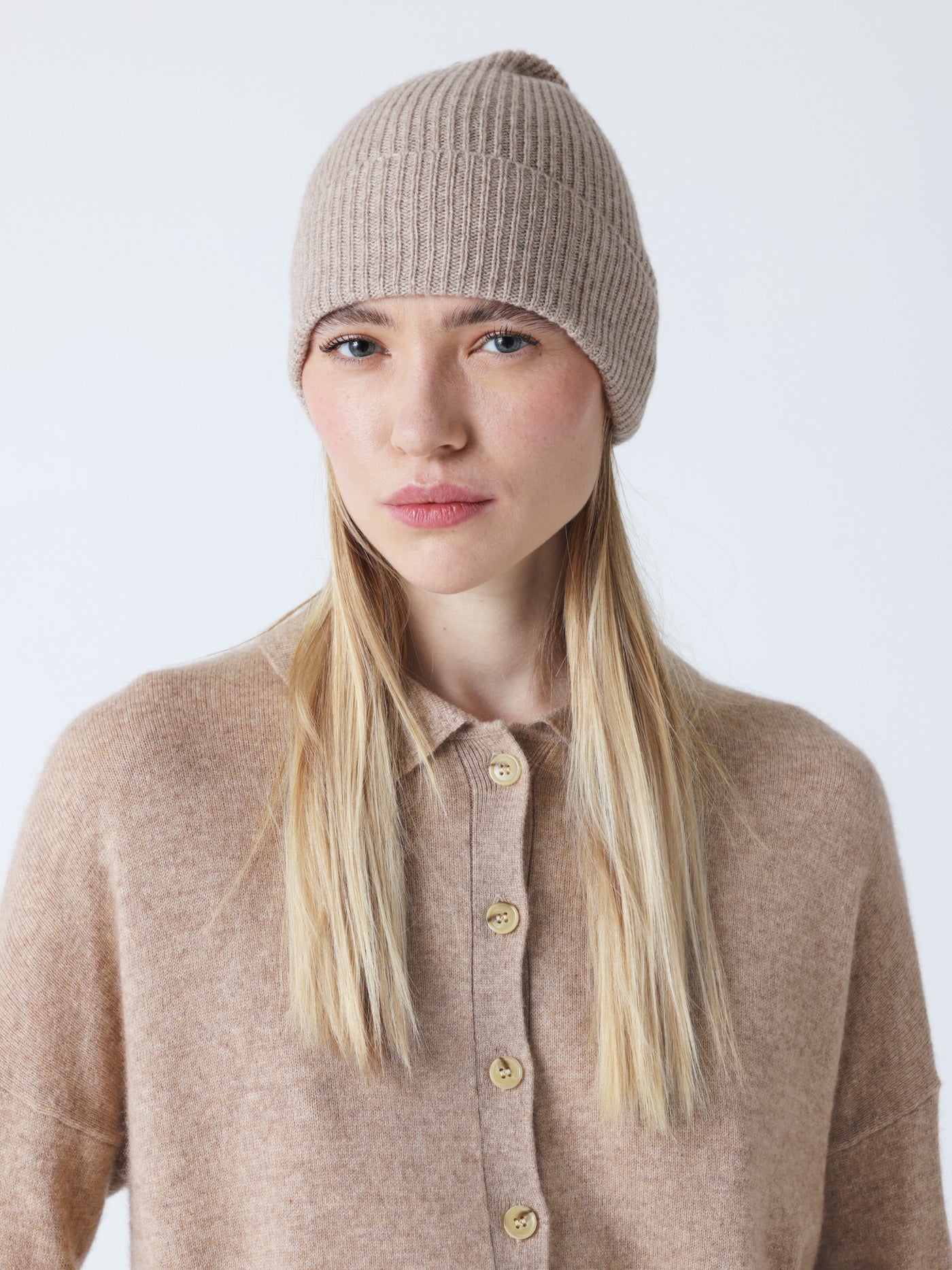 maeve - Bonnet 100% cachemire - chestnut