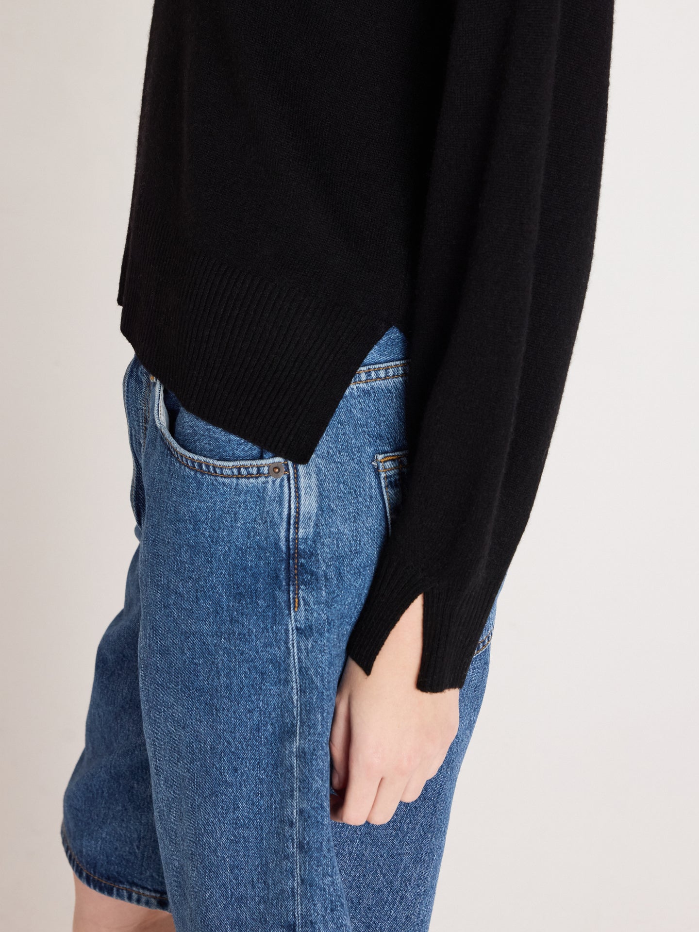 pul col rond caterina - cachemire - black