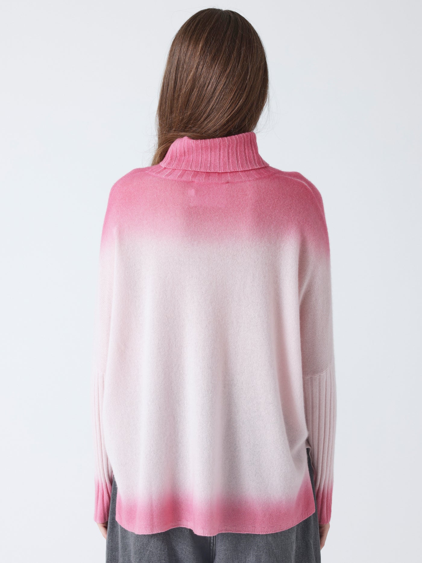 clarissa - Poncho col roulé en cachemire - marshmallow