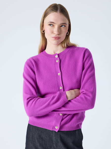 maddelena - 100% cashmere cardigan - purple neon | Absolut Cashmere