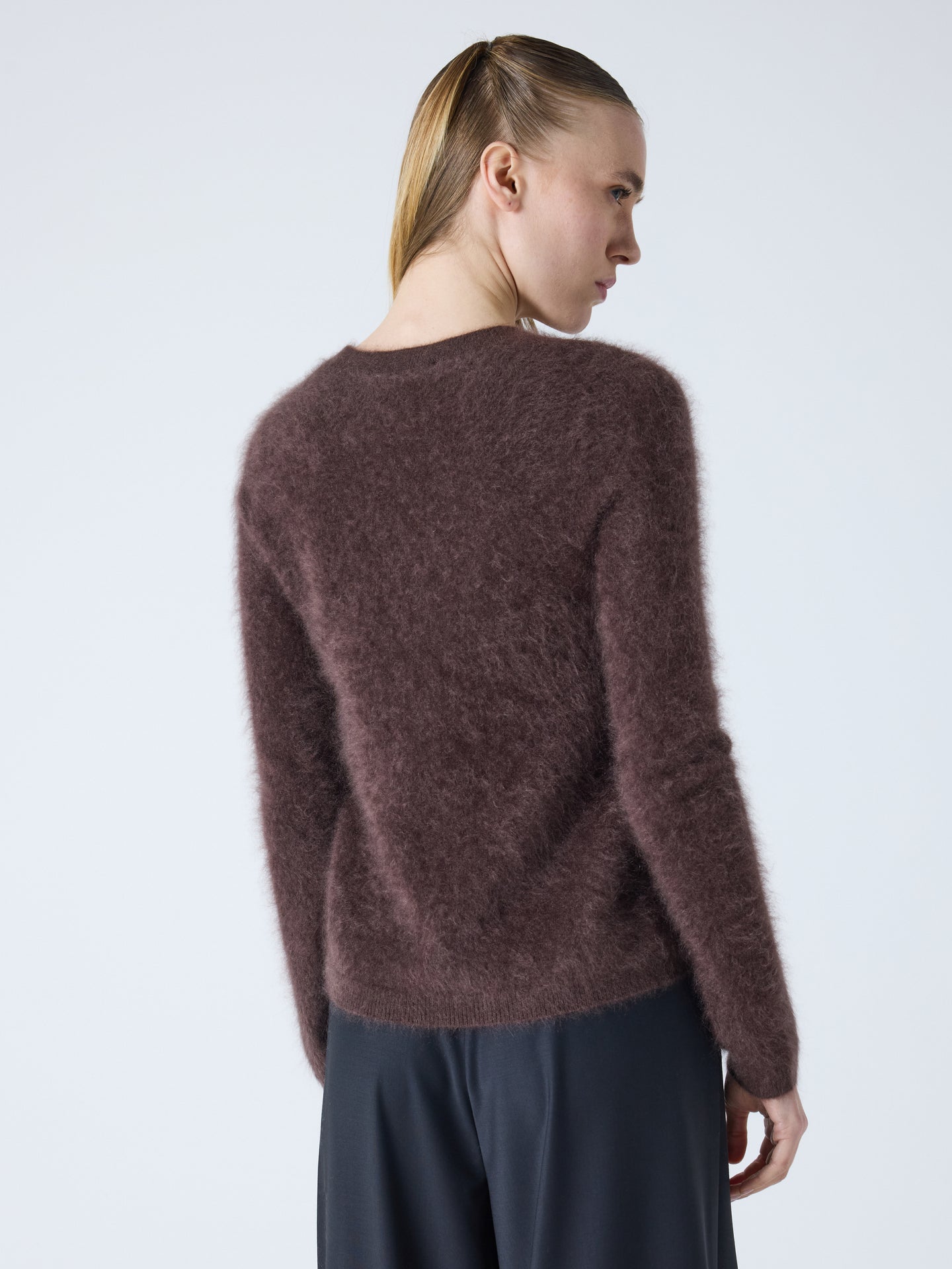 cali - Pull en cachemire brossé - brownie