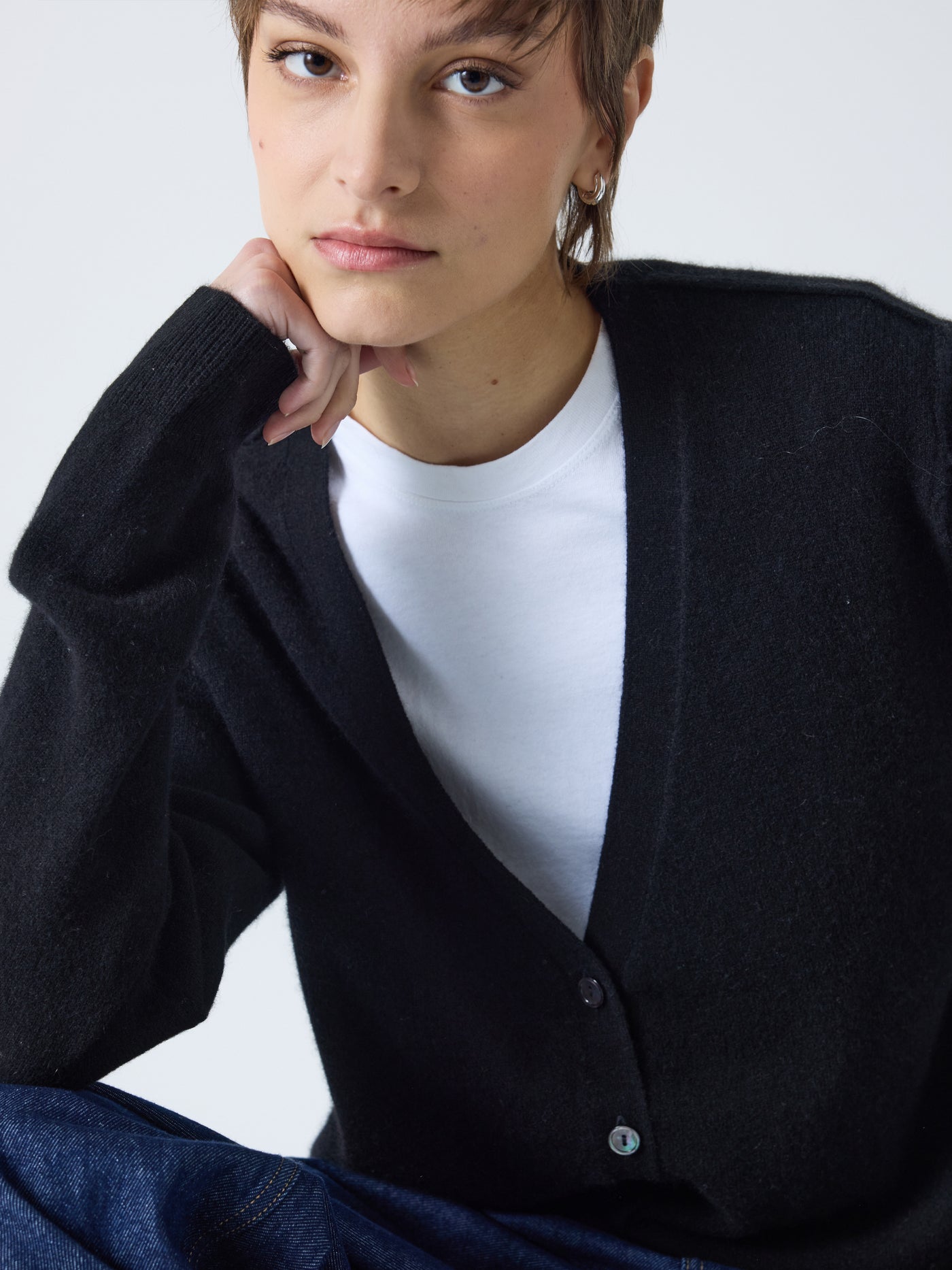wyatt - Gilet 100% cachemire - zwart