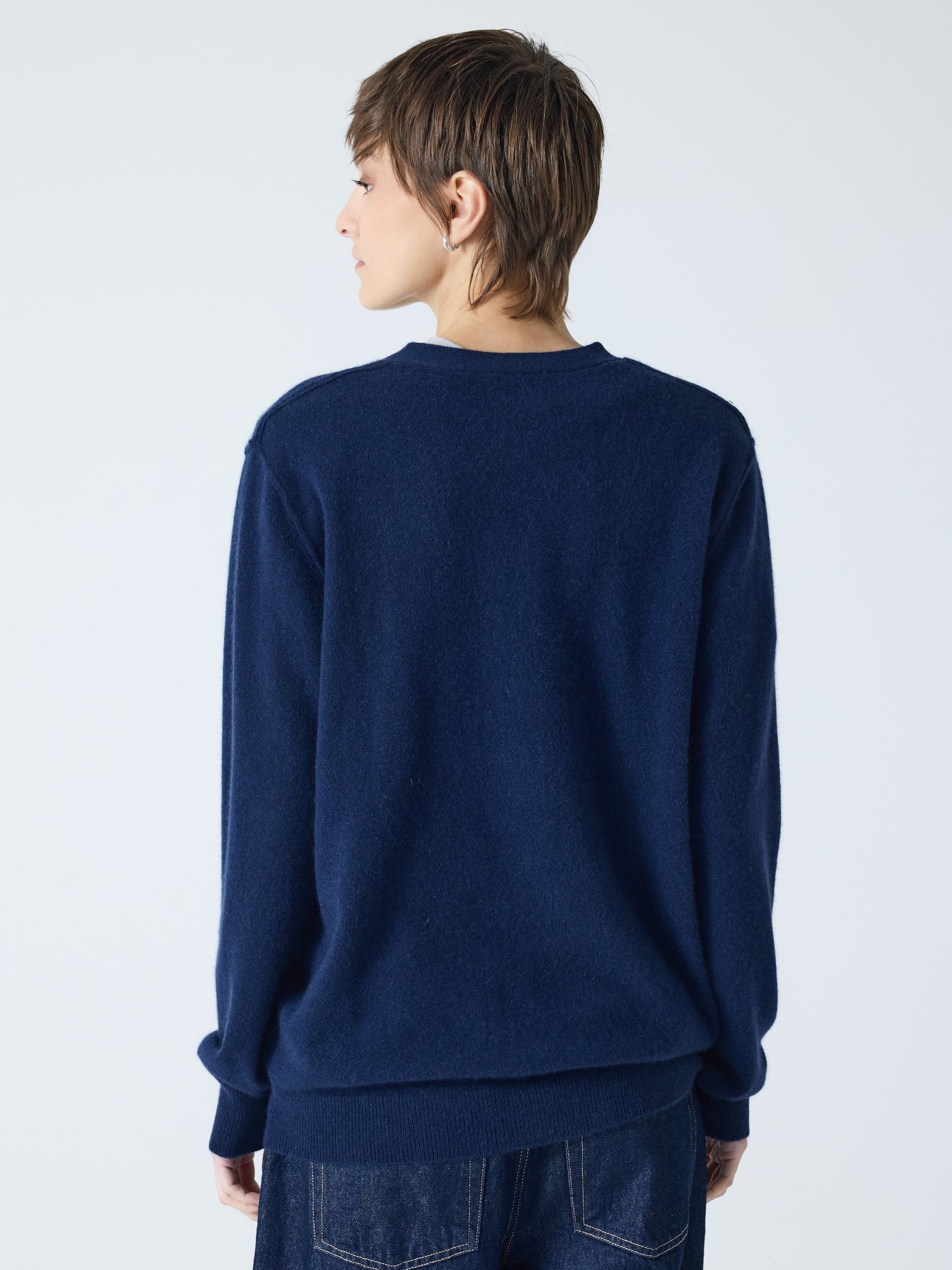 wyatt - Gilet 100% cachemire - Navy