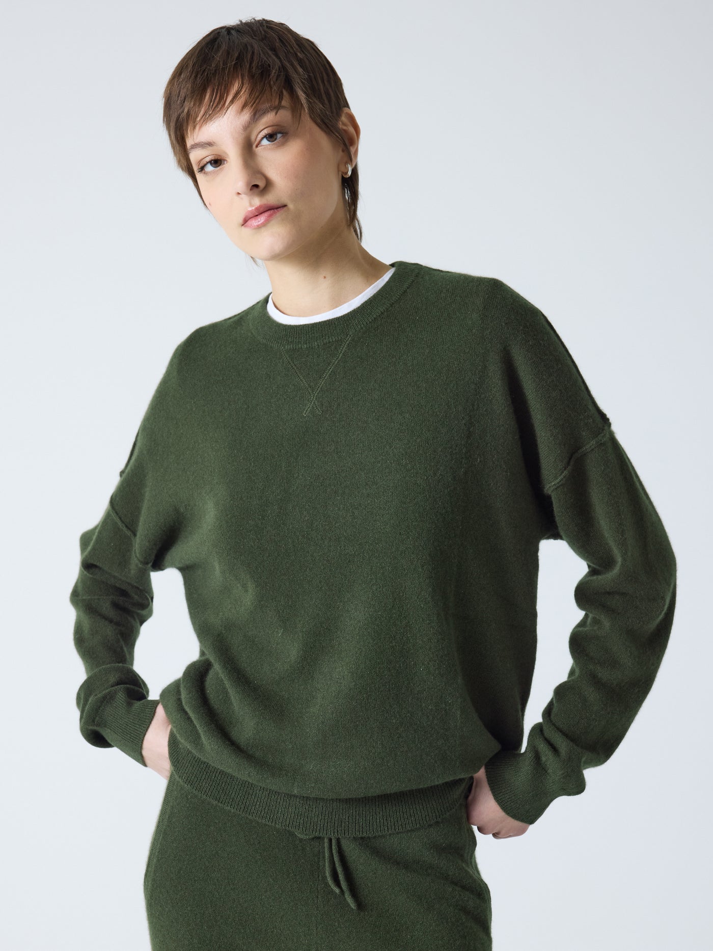 andy - Pull col rond 100% cachemire - bos