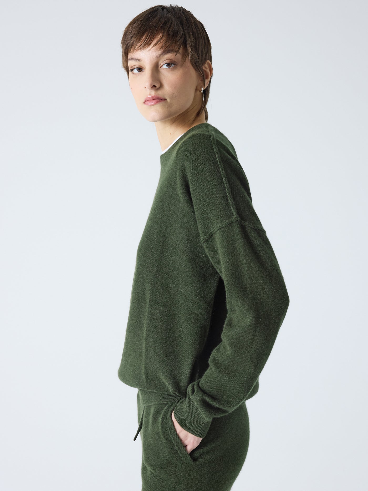 andy - Pull col rond 100% cachemire - bos