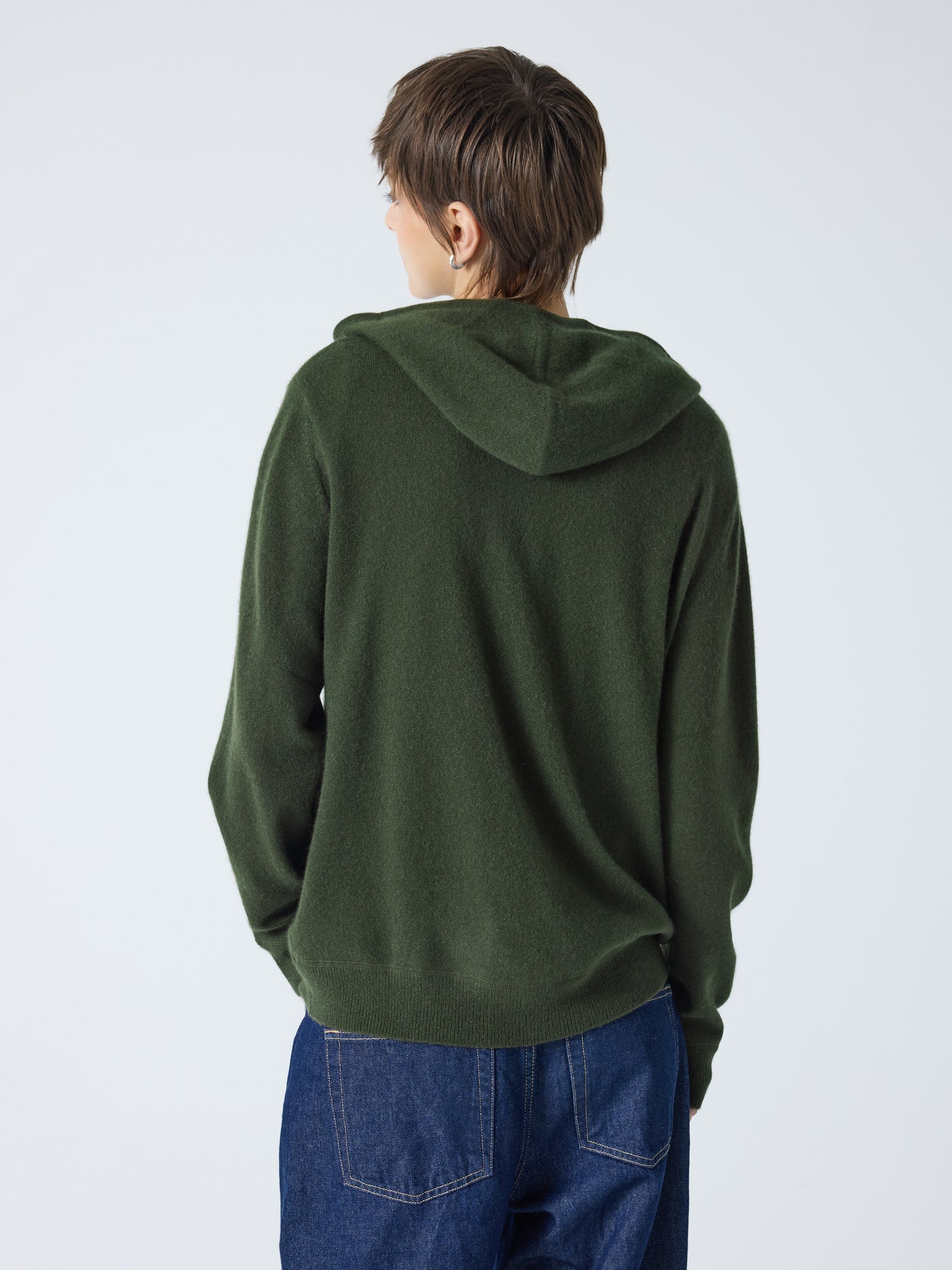 dany - Gilet à capuche zippé 100% cachemire - bos