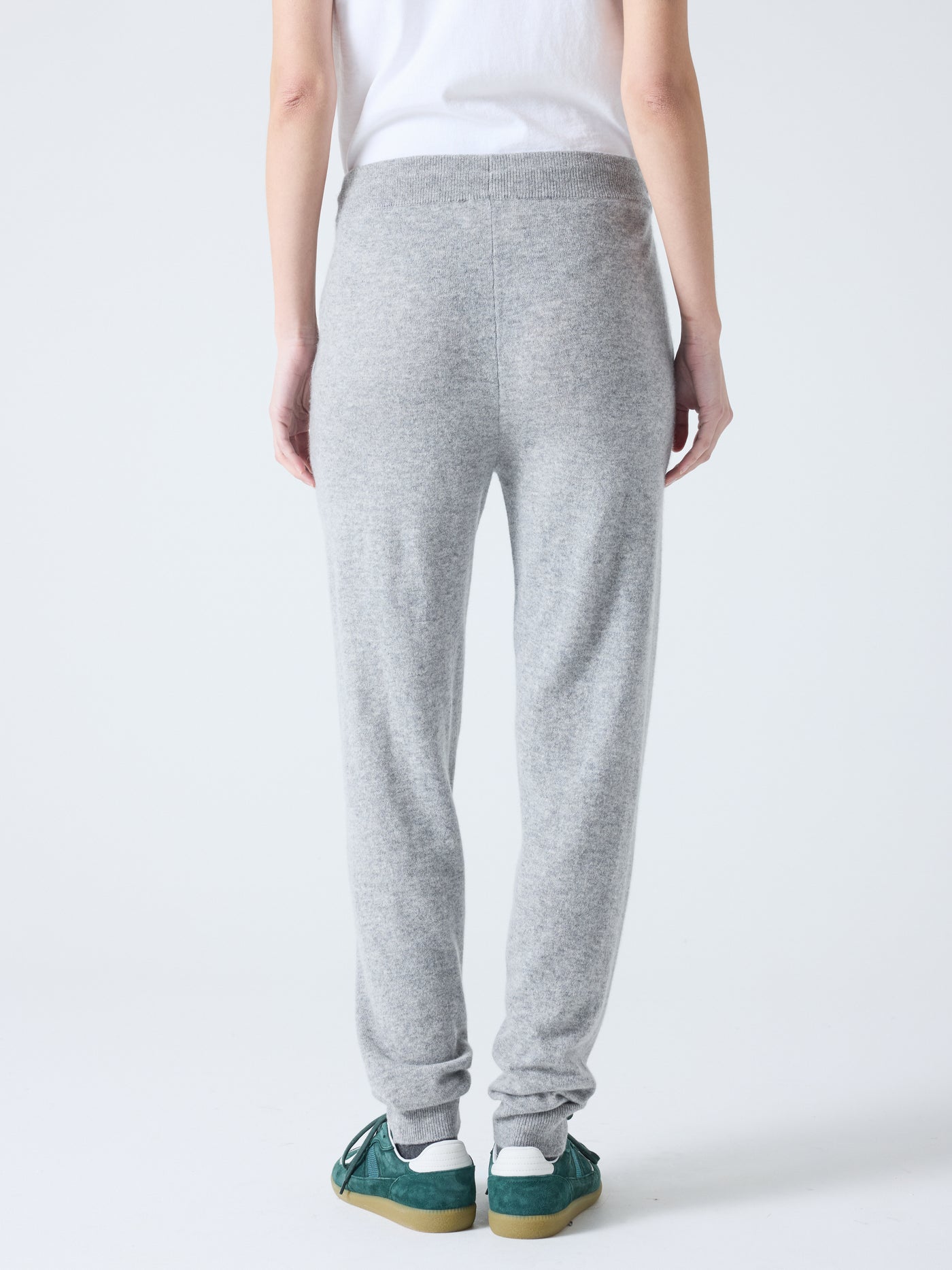 andrew - Jogging 100% cachemire - light heather gray