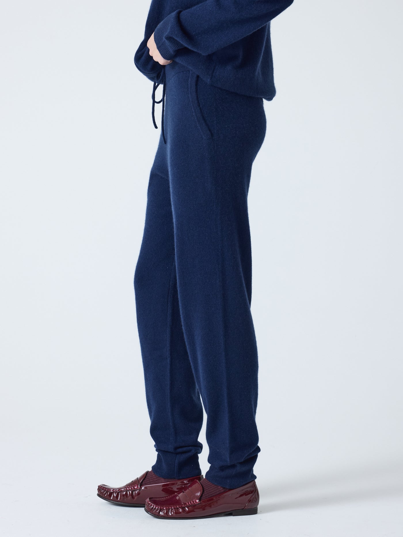andrew - Jogging 100% cachemire - navy