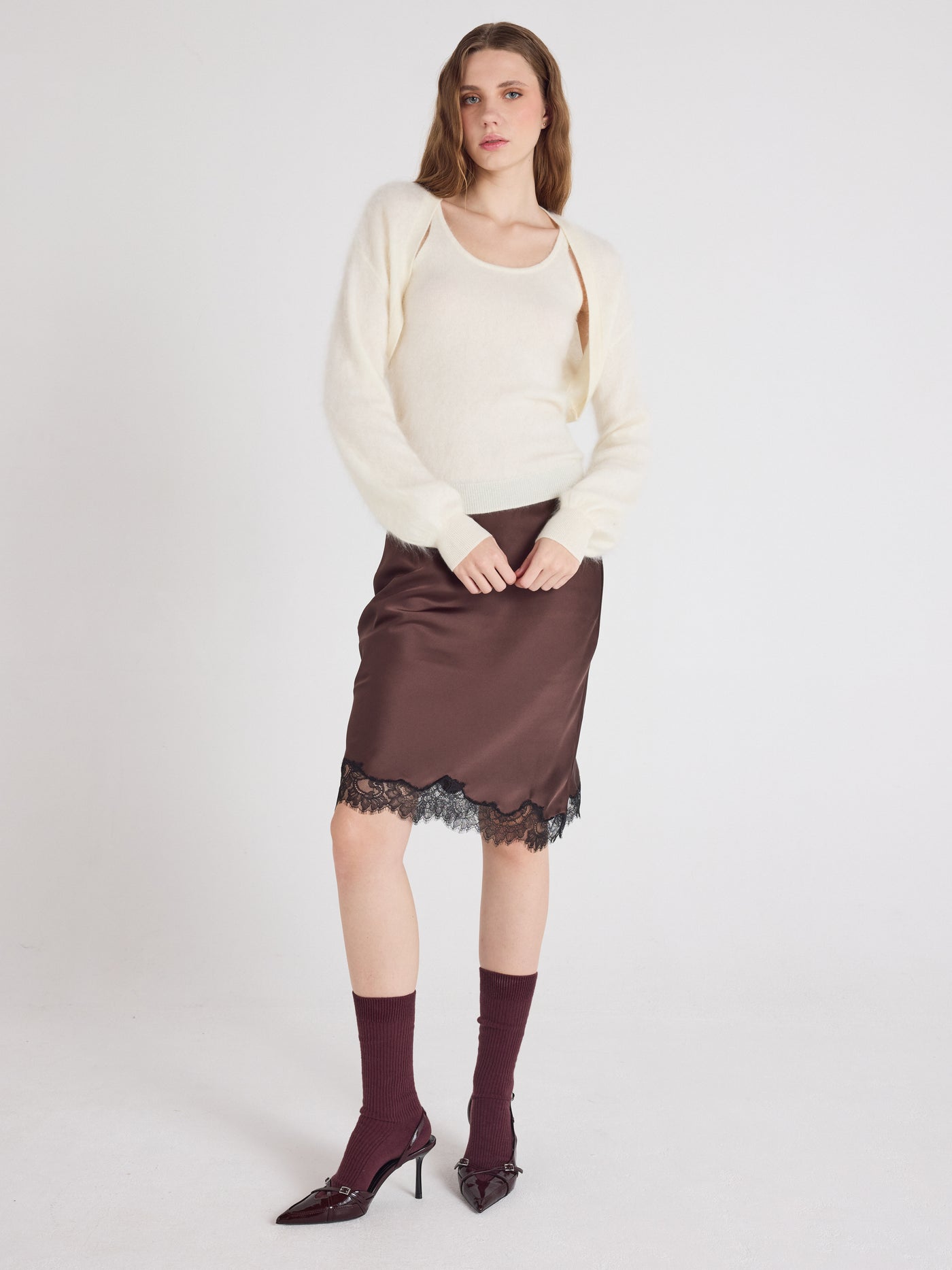 billie - Twinset 100% cashmere - cream
