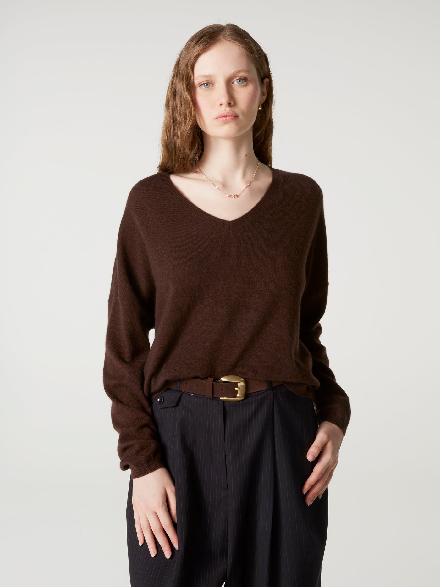 pull alicia - Cachemire - brownie