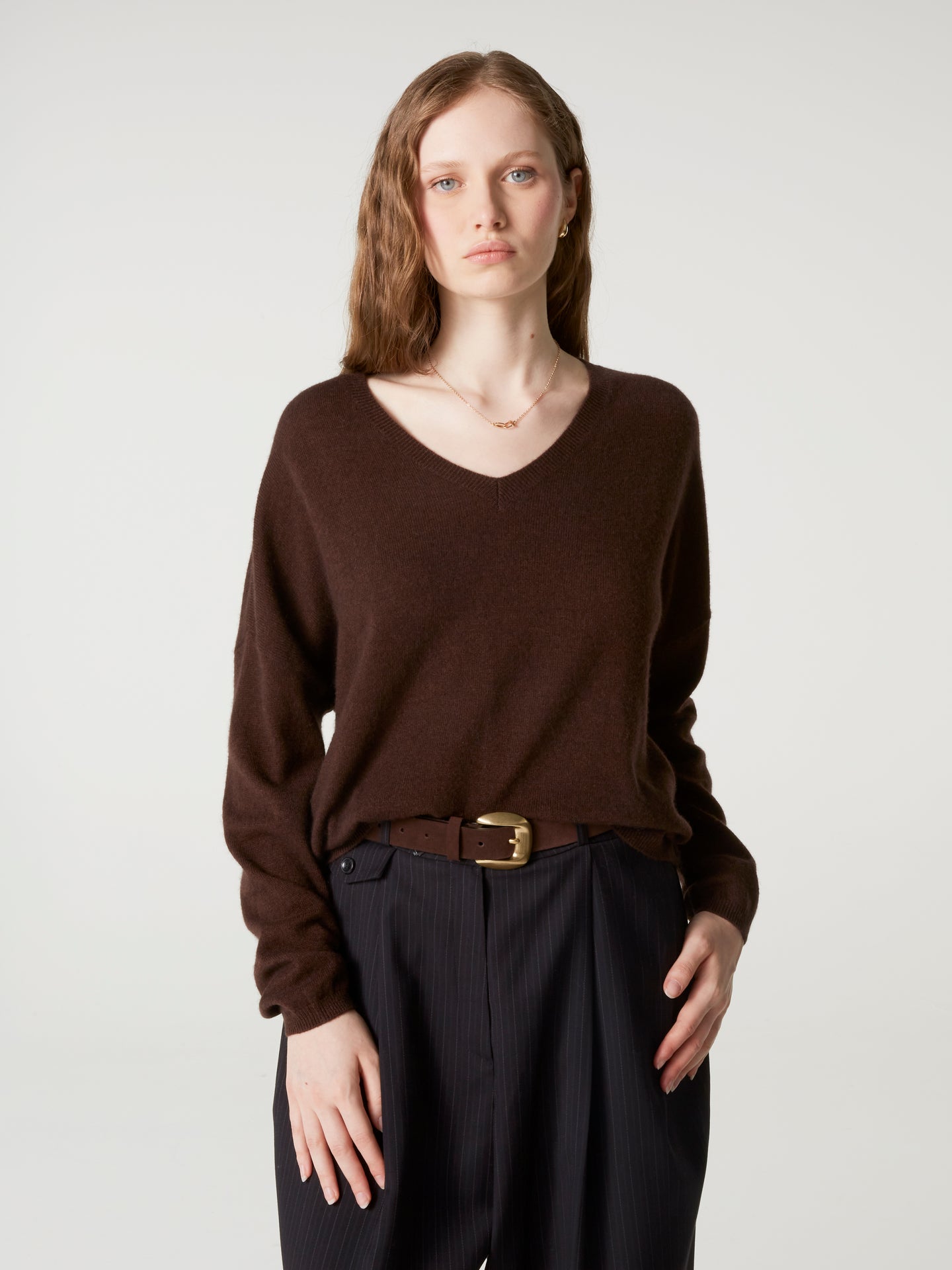 pull alicia - Cachemire - brownie