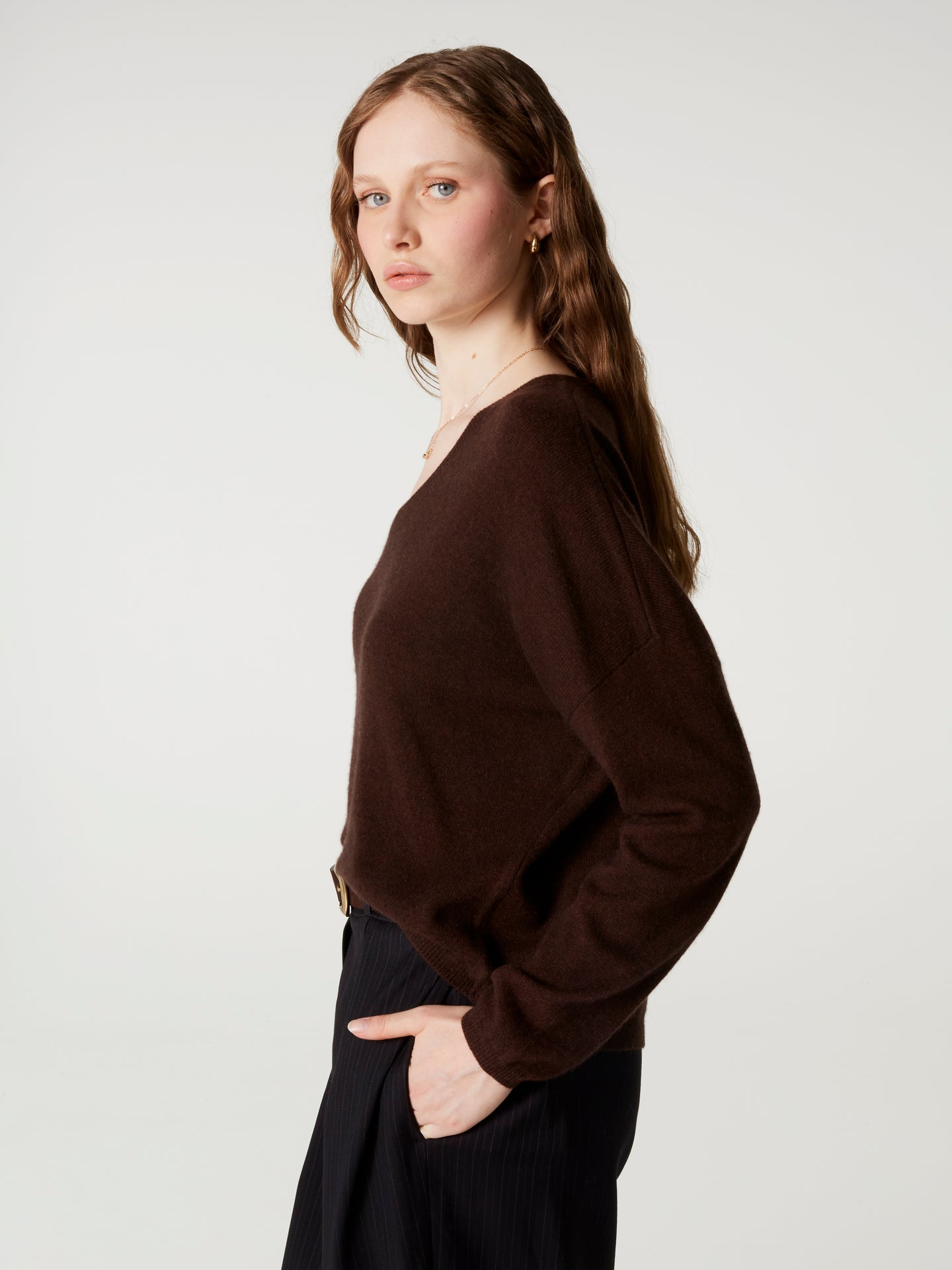 pull alicia - Cachemire - brownie