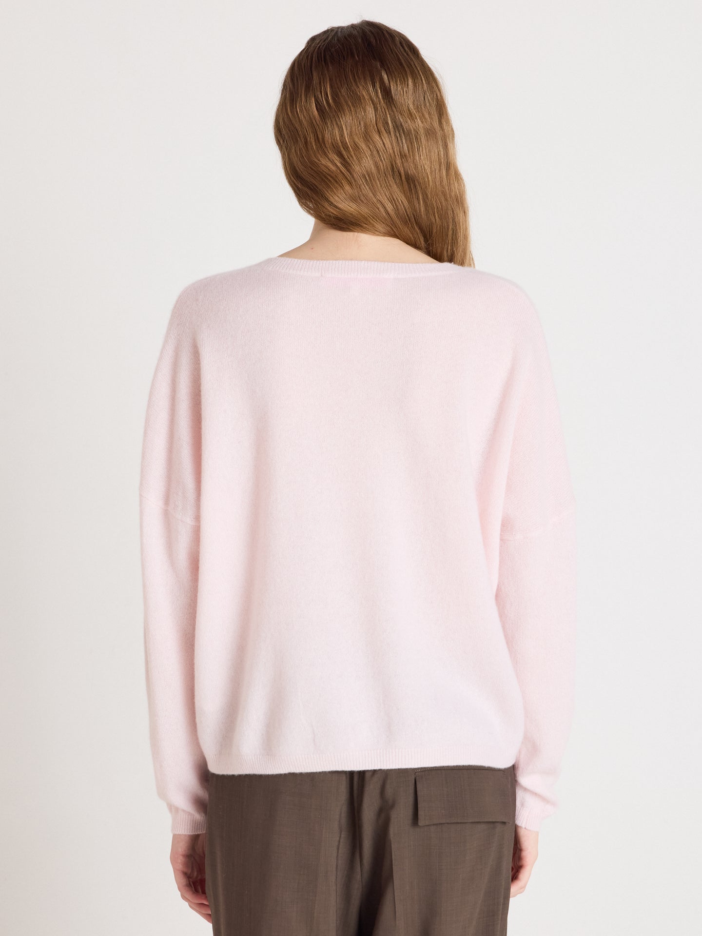 pull col v alicia - Maglione a V in cashmere - ballerina