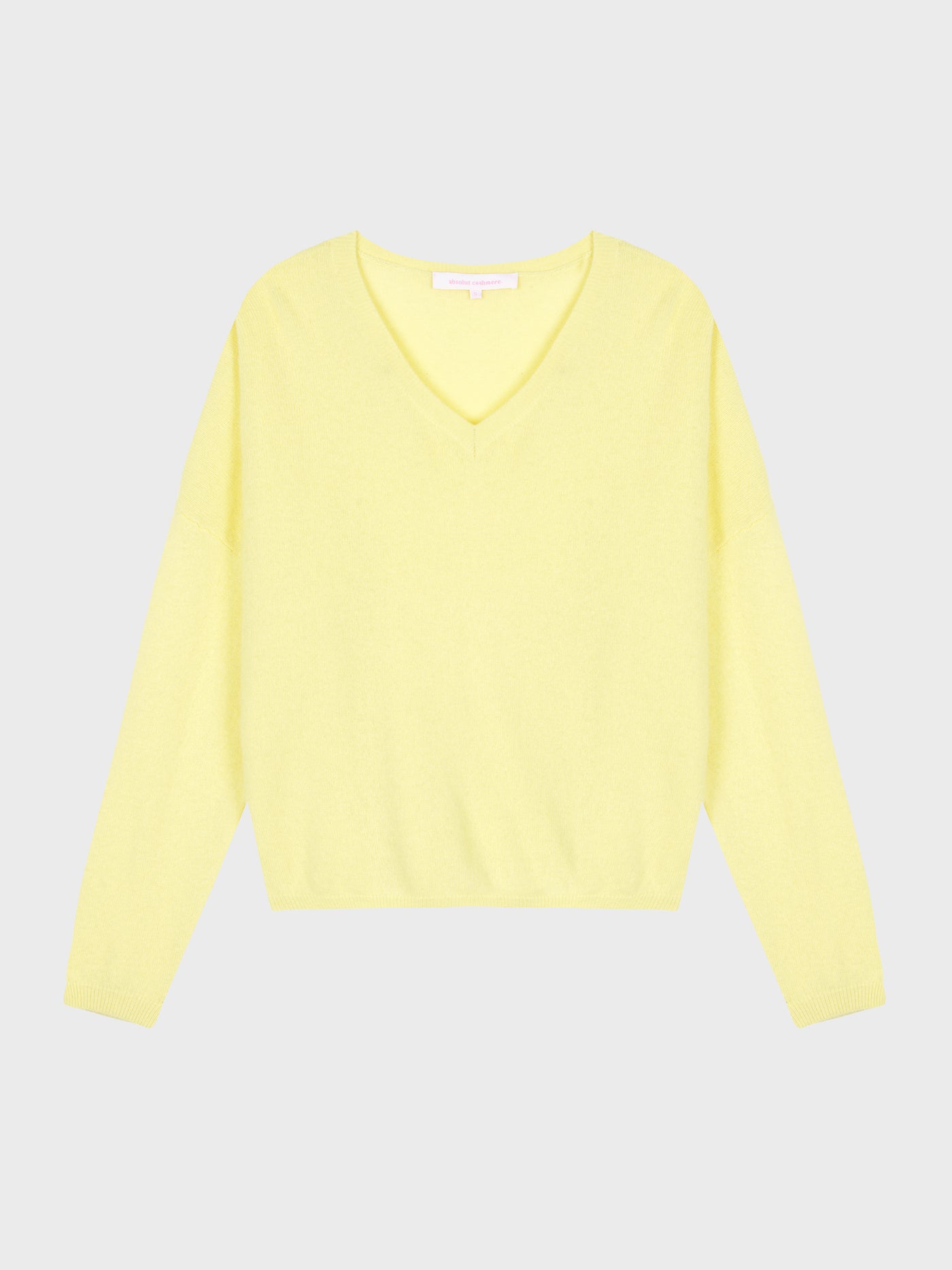 pull col v alicia - cachemire - lemon fizz