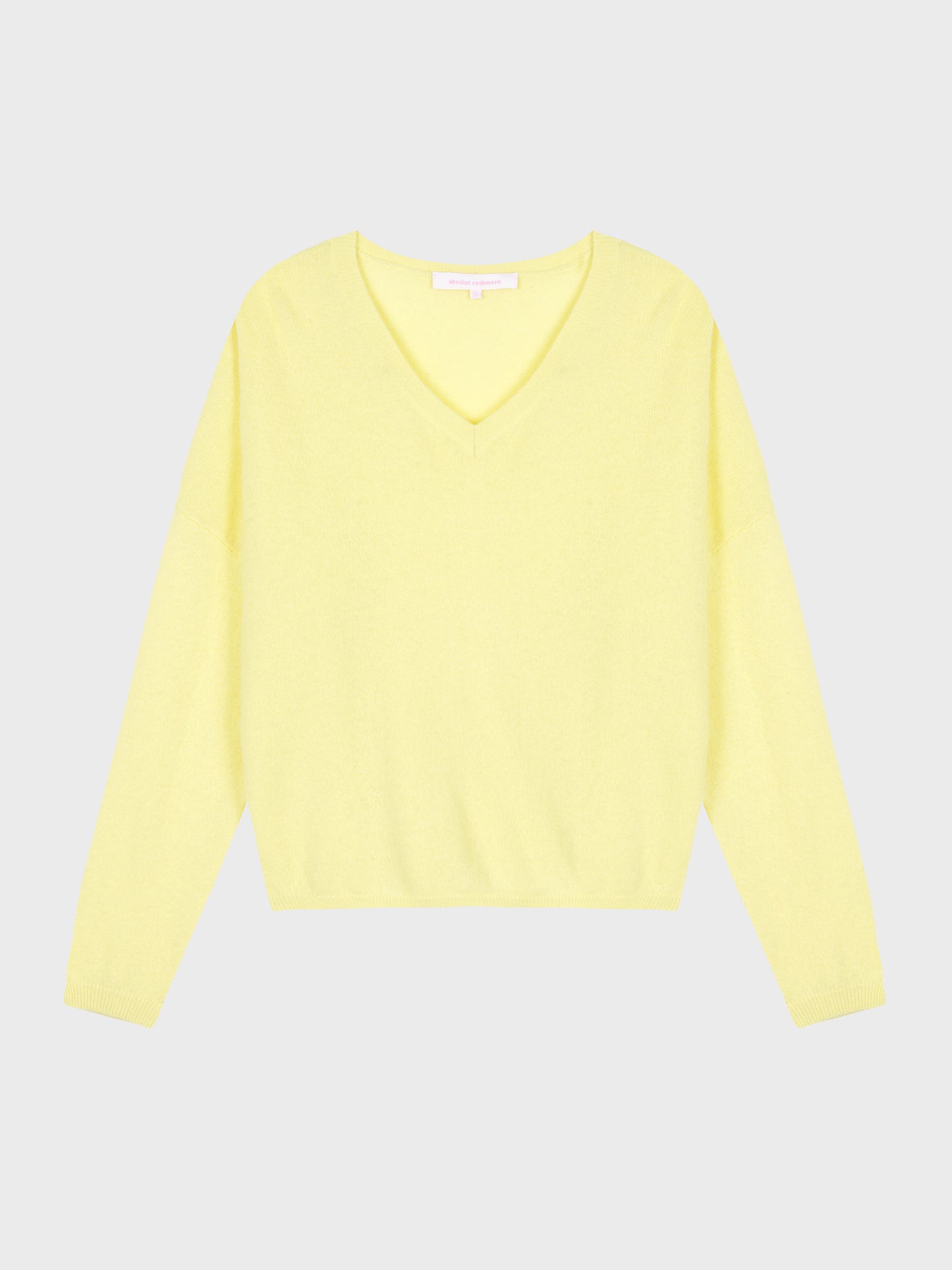 pull col v alicia - cachemire - lemon fizz