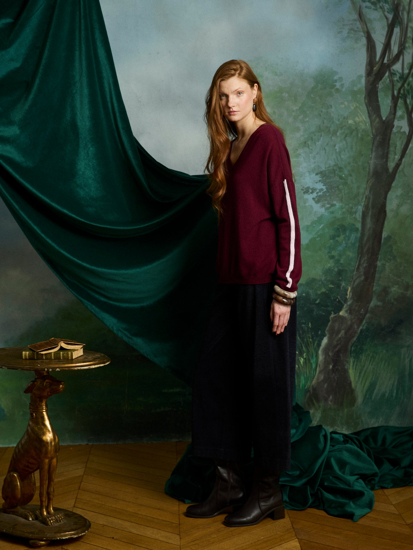 Alexia jumper - cashmere - burgundy