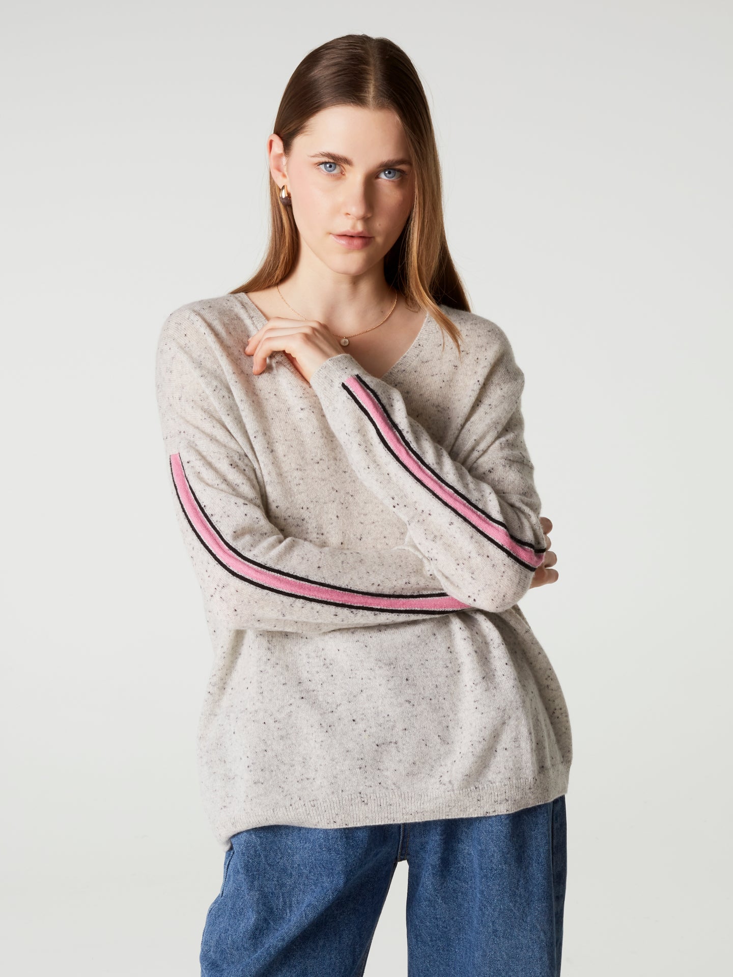 Pullover Alexia - Kaschmir - granit