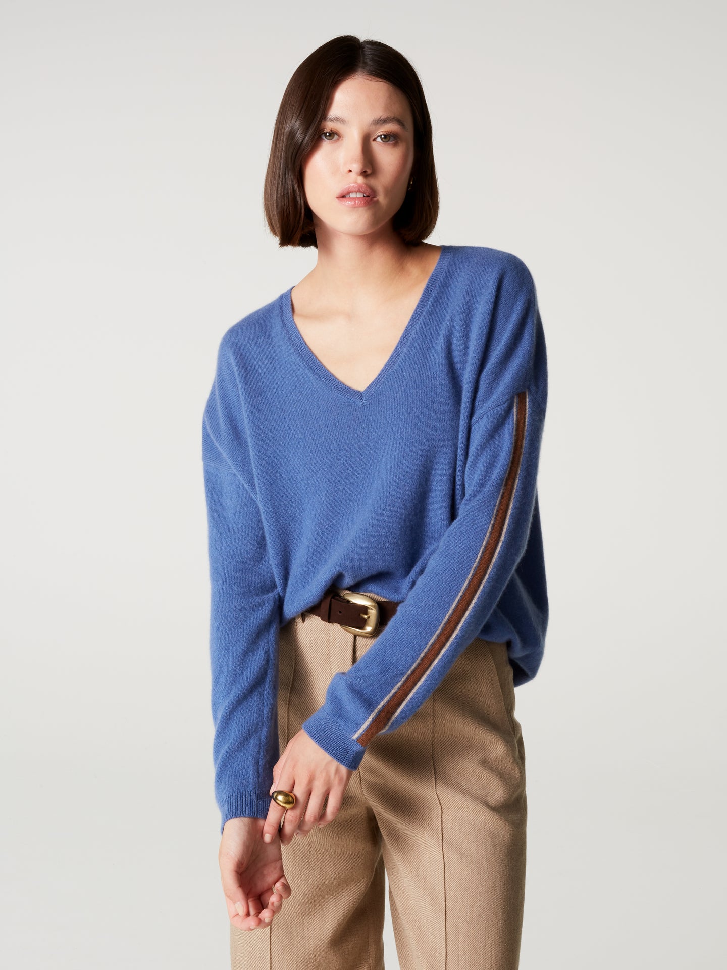 Pullover Alexia - Kaschmir - vintage blue