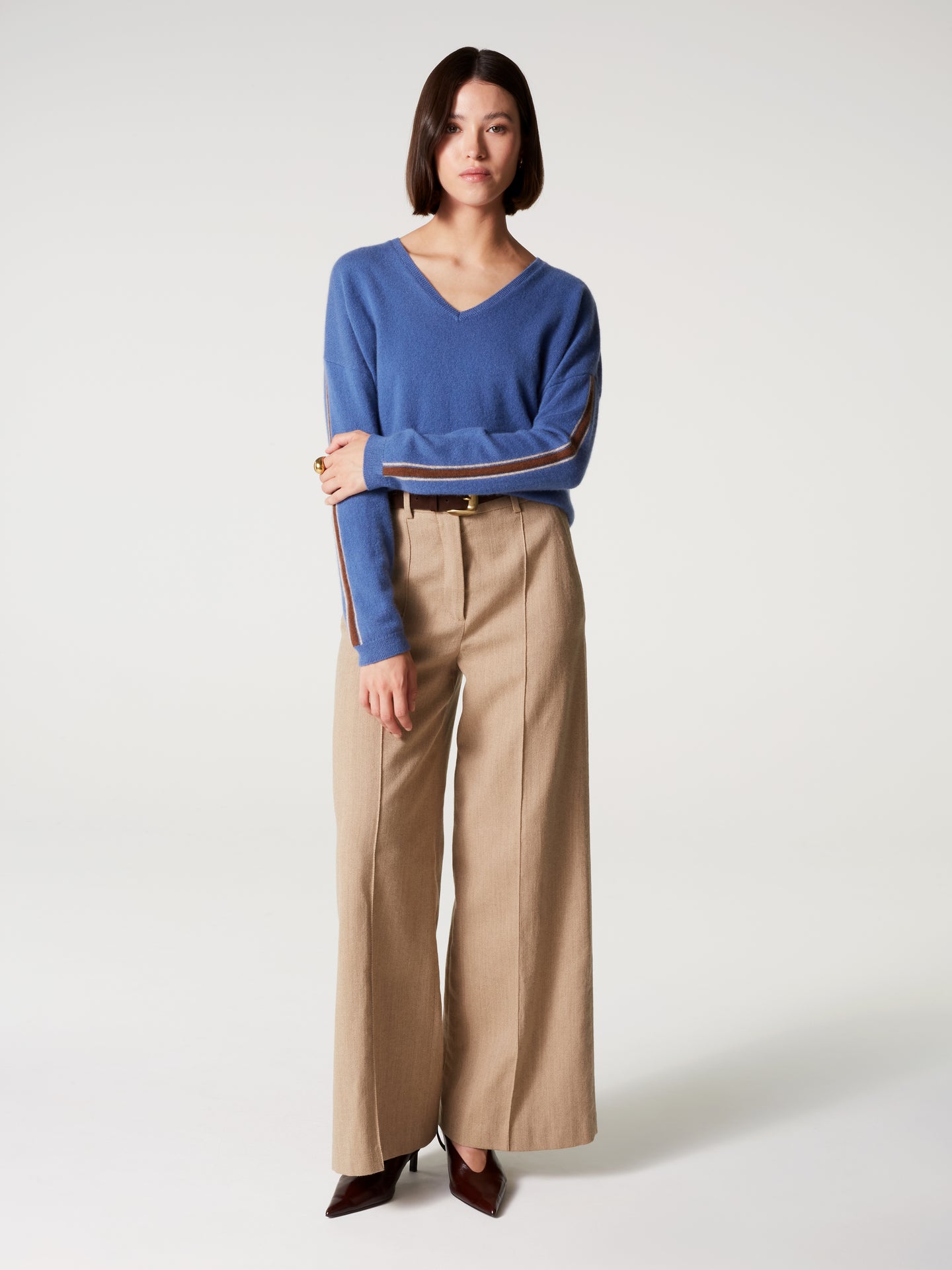 Pullover Alexia - Kaschmir - vintage blue