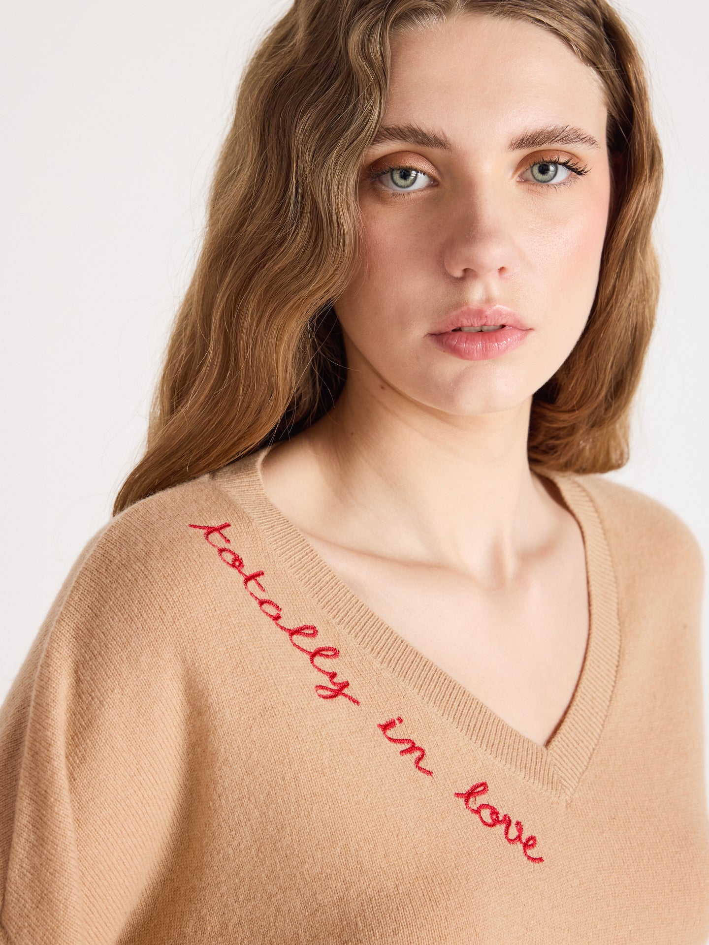 pull col v kennedy - cachemire - shell