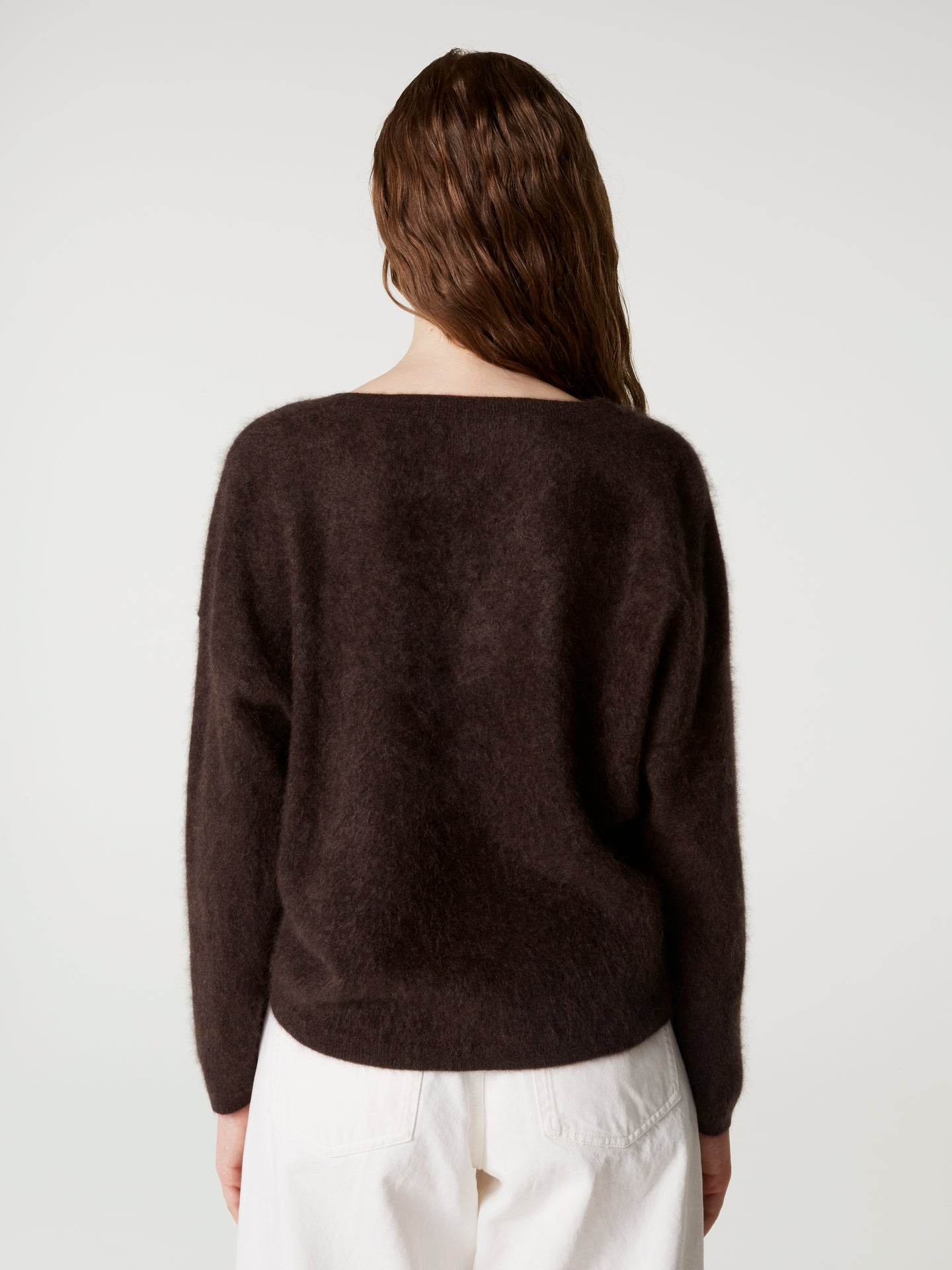 pull soeli - Cachemire brossé - brownie