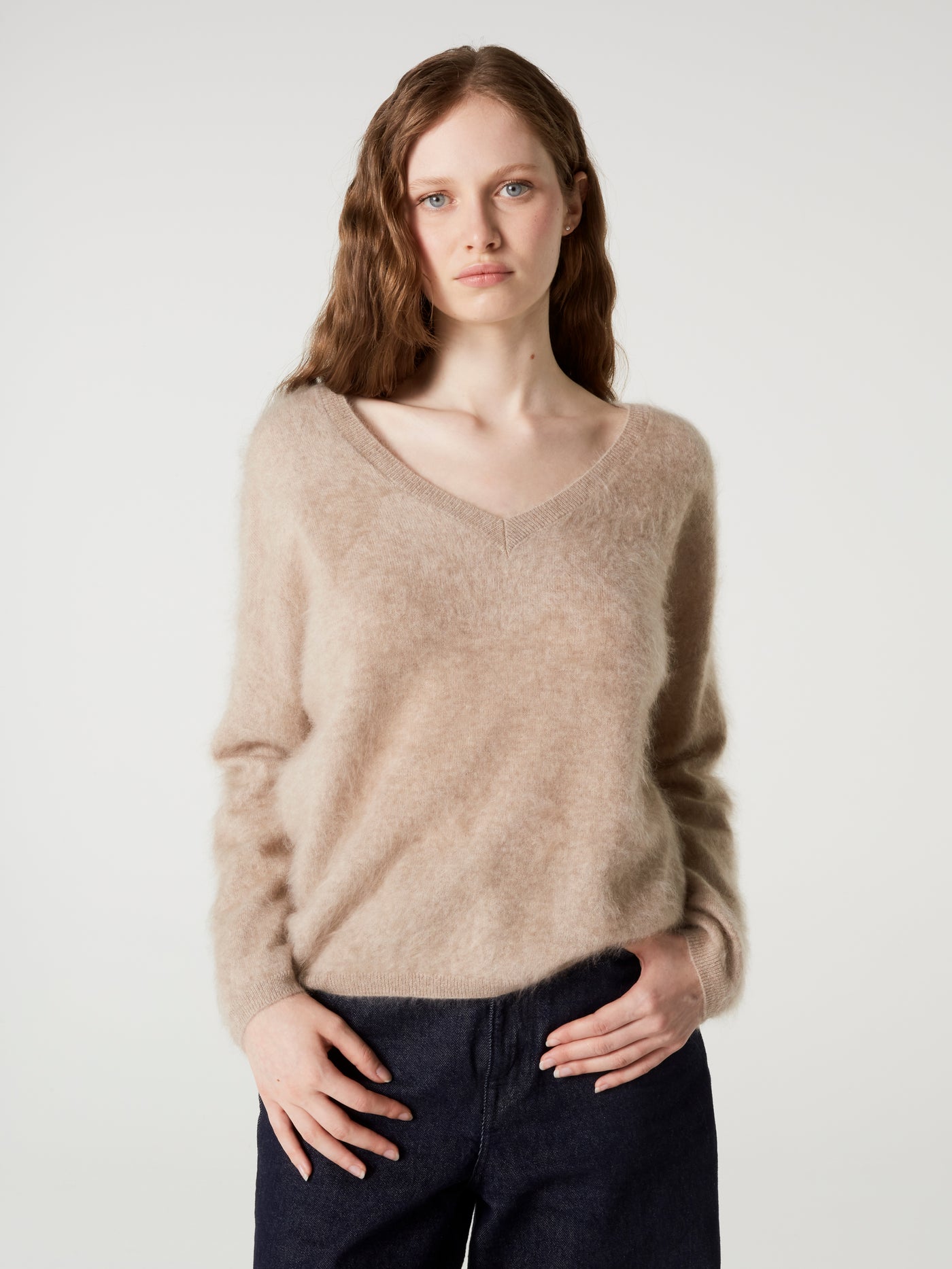 pull soeli - Cachemire brossé - chestnut