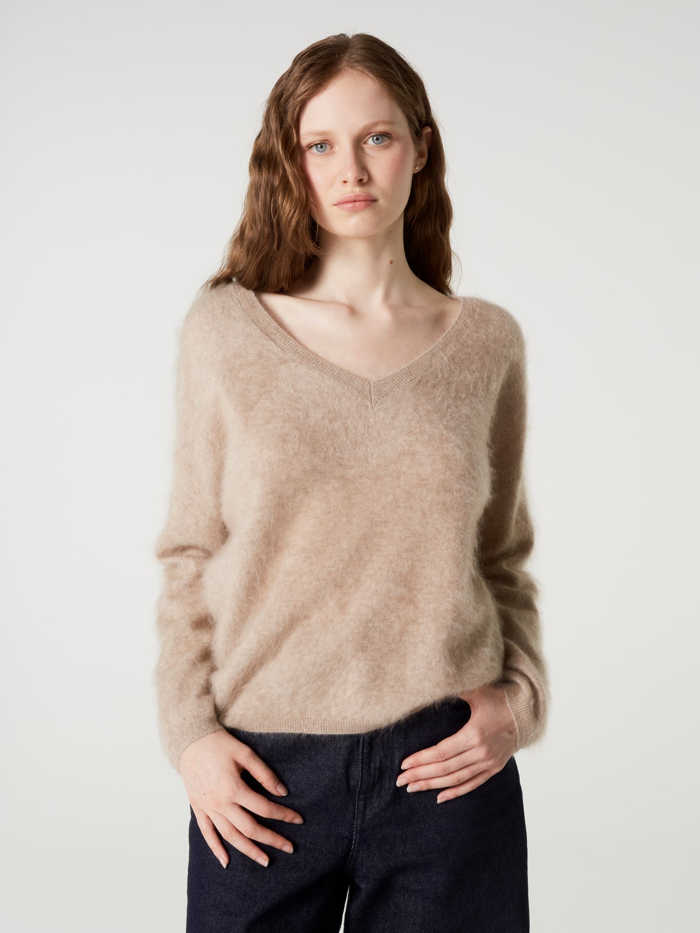pull soeli - Cachemire brossé - chestnut