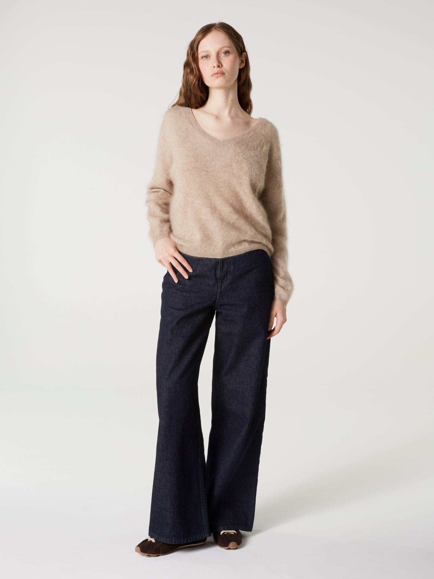 pull soeli - Cachemire brossé - chestnut