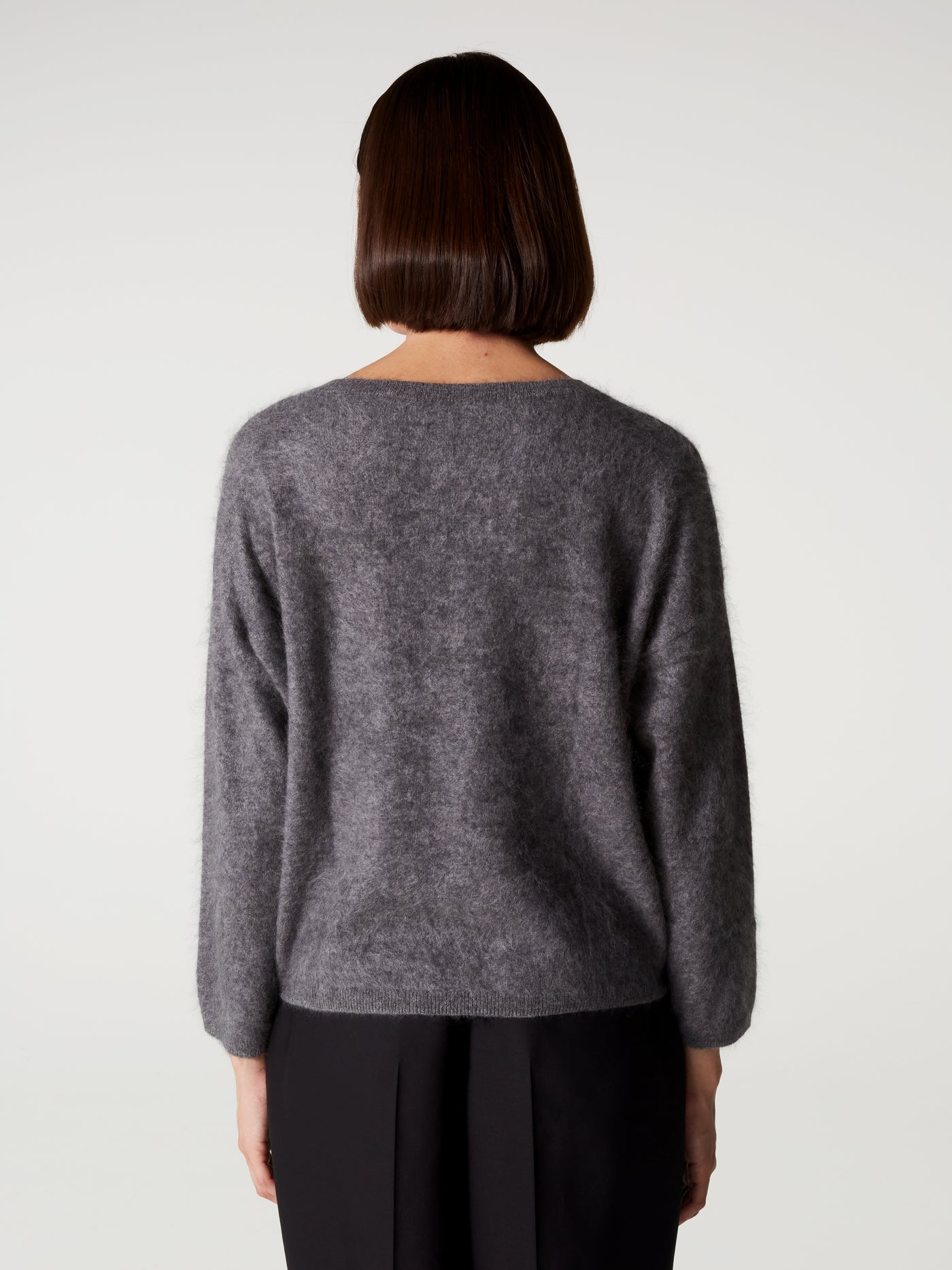 pull soeli - Cachemire brossé - dark heather grey