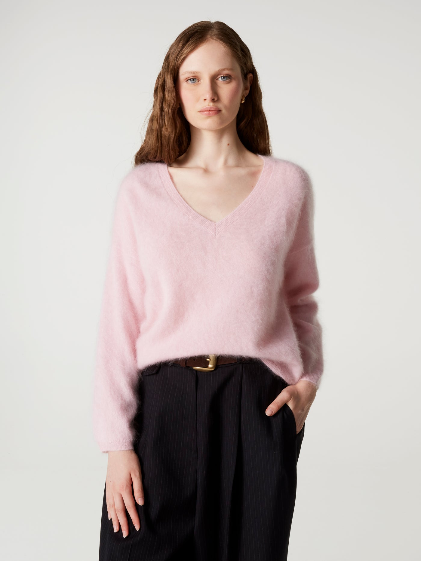 pull soeli - Cachemire brossé - light pink