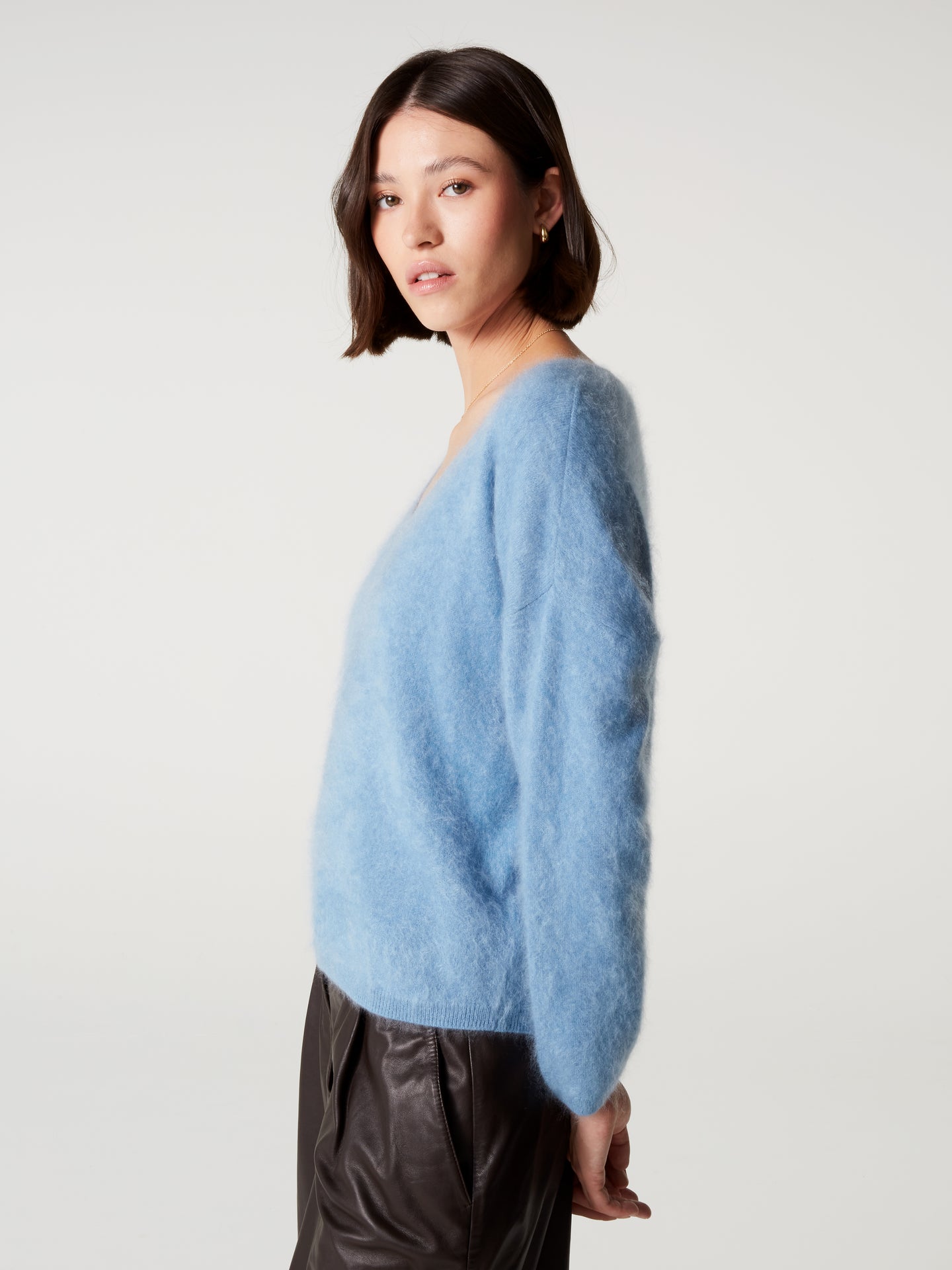 pull soeli - Cachemire brossé - sky blue