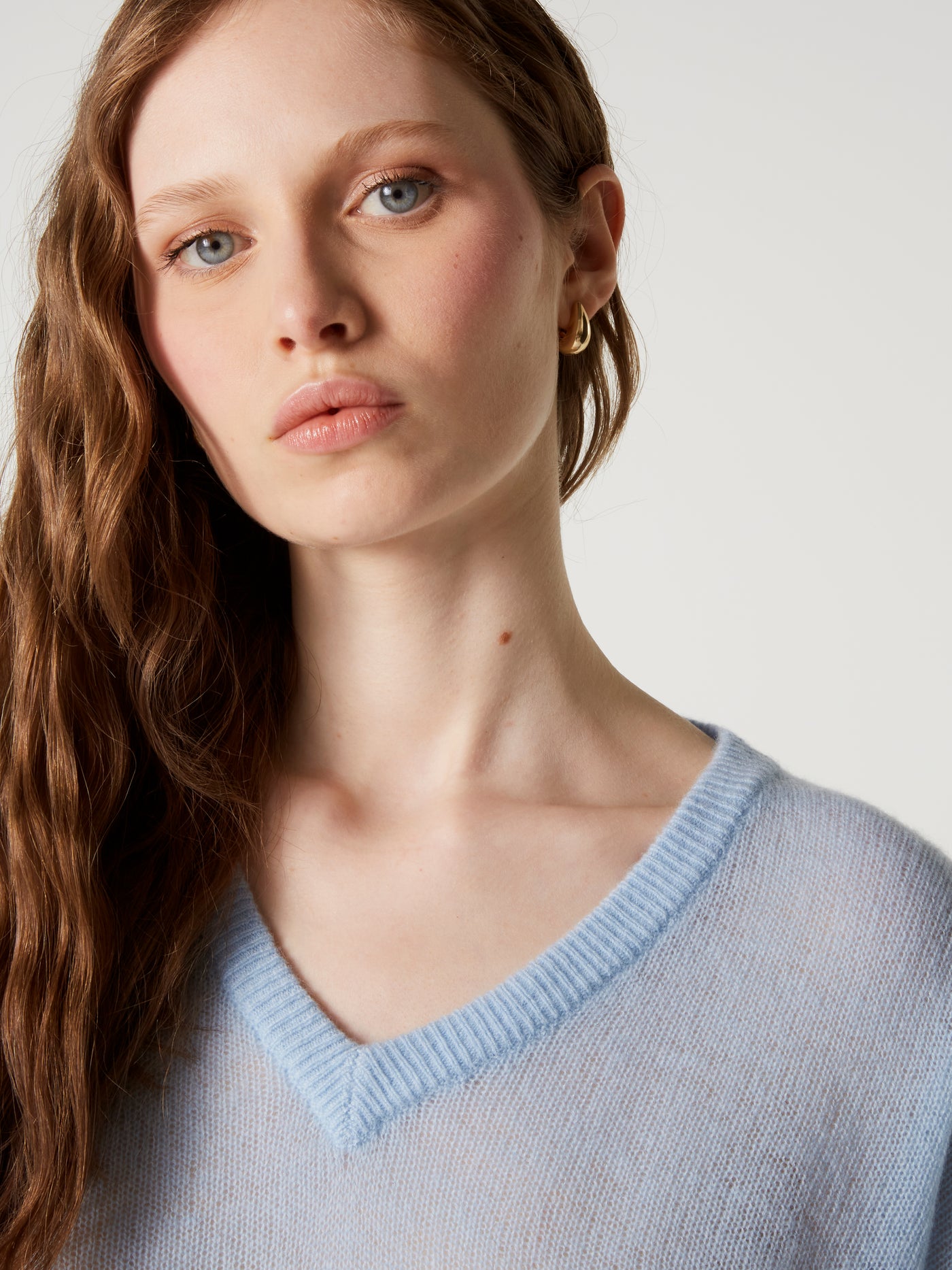pull angelica - Cachemire léger - sky