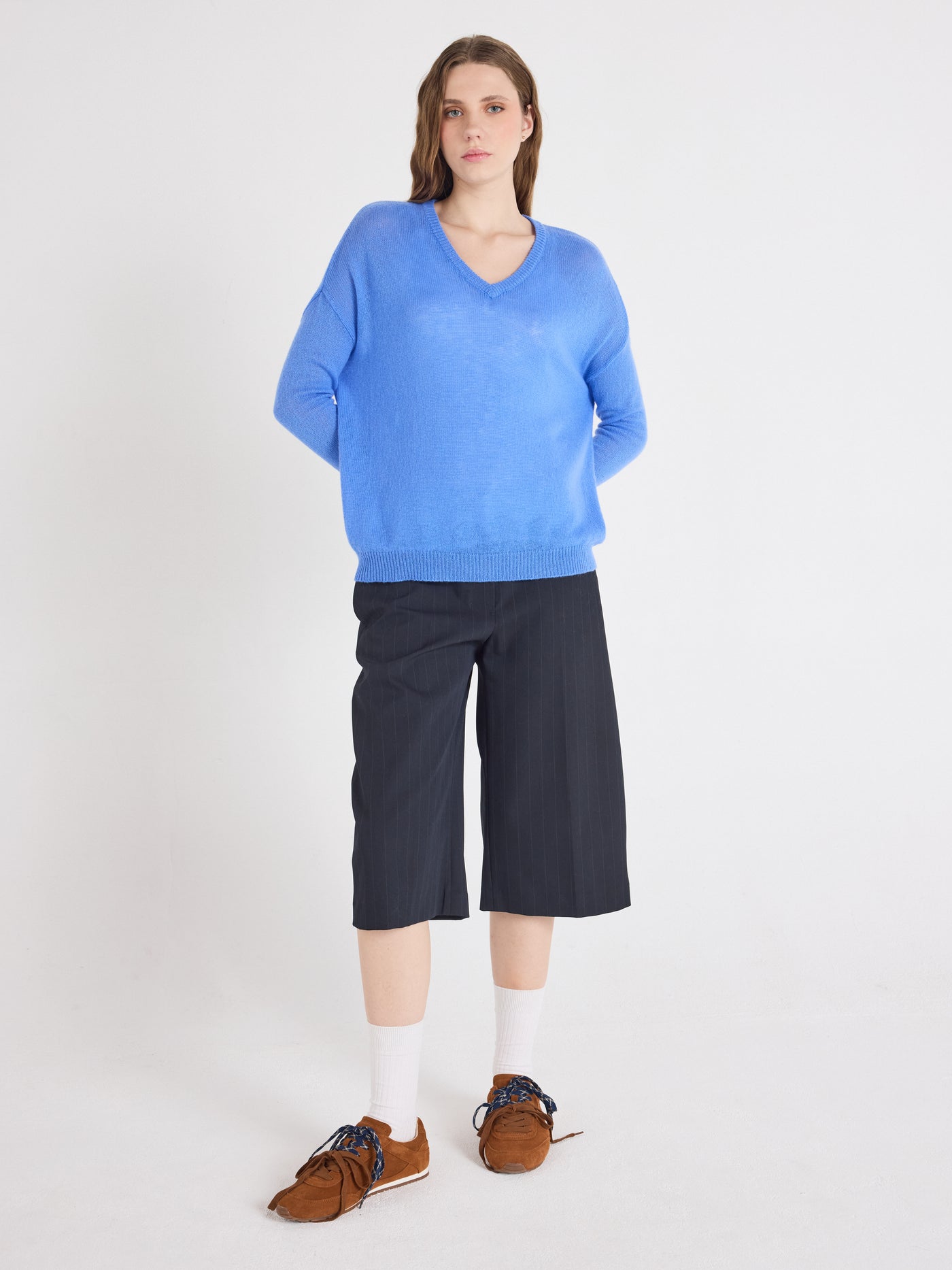 angelica sweater - light cashmere - marina blue