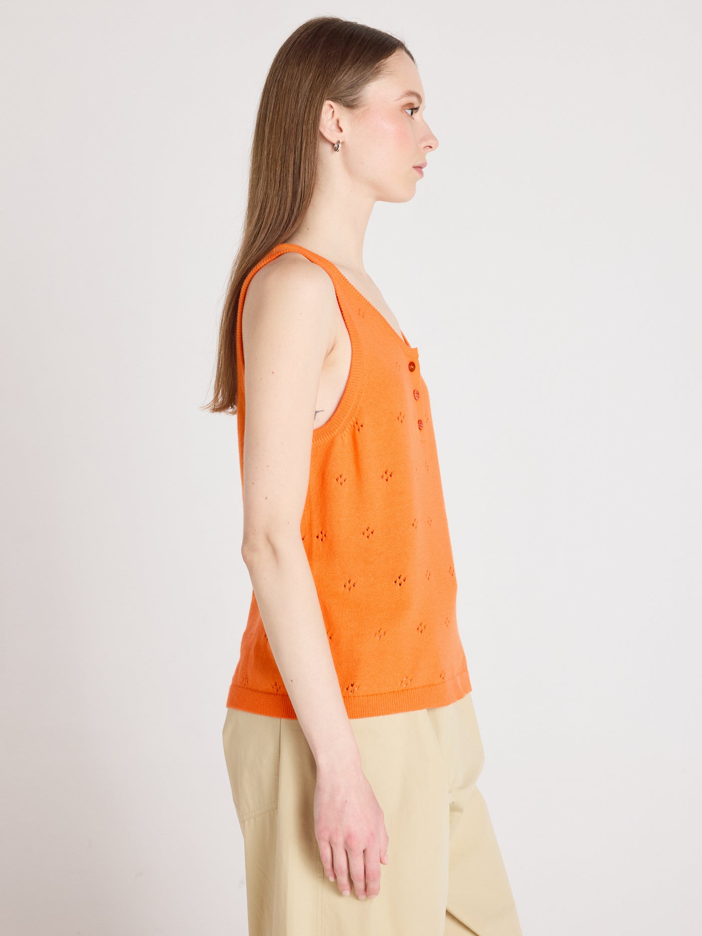 penelope - Débardeur coton cachemire - clementine