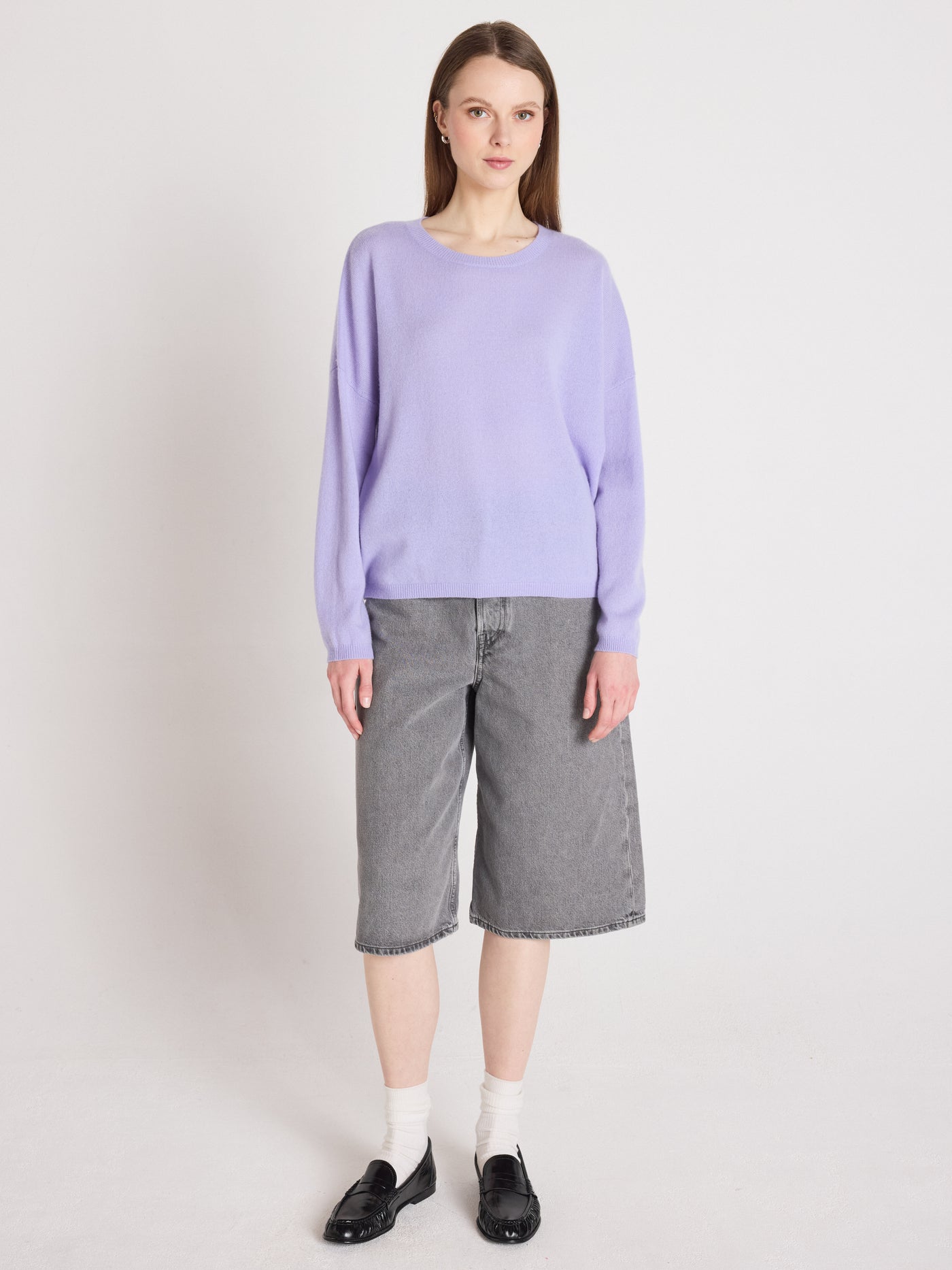 kaira - Cashmere round neck sweater - sweet lavender